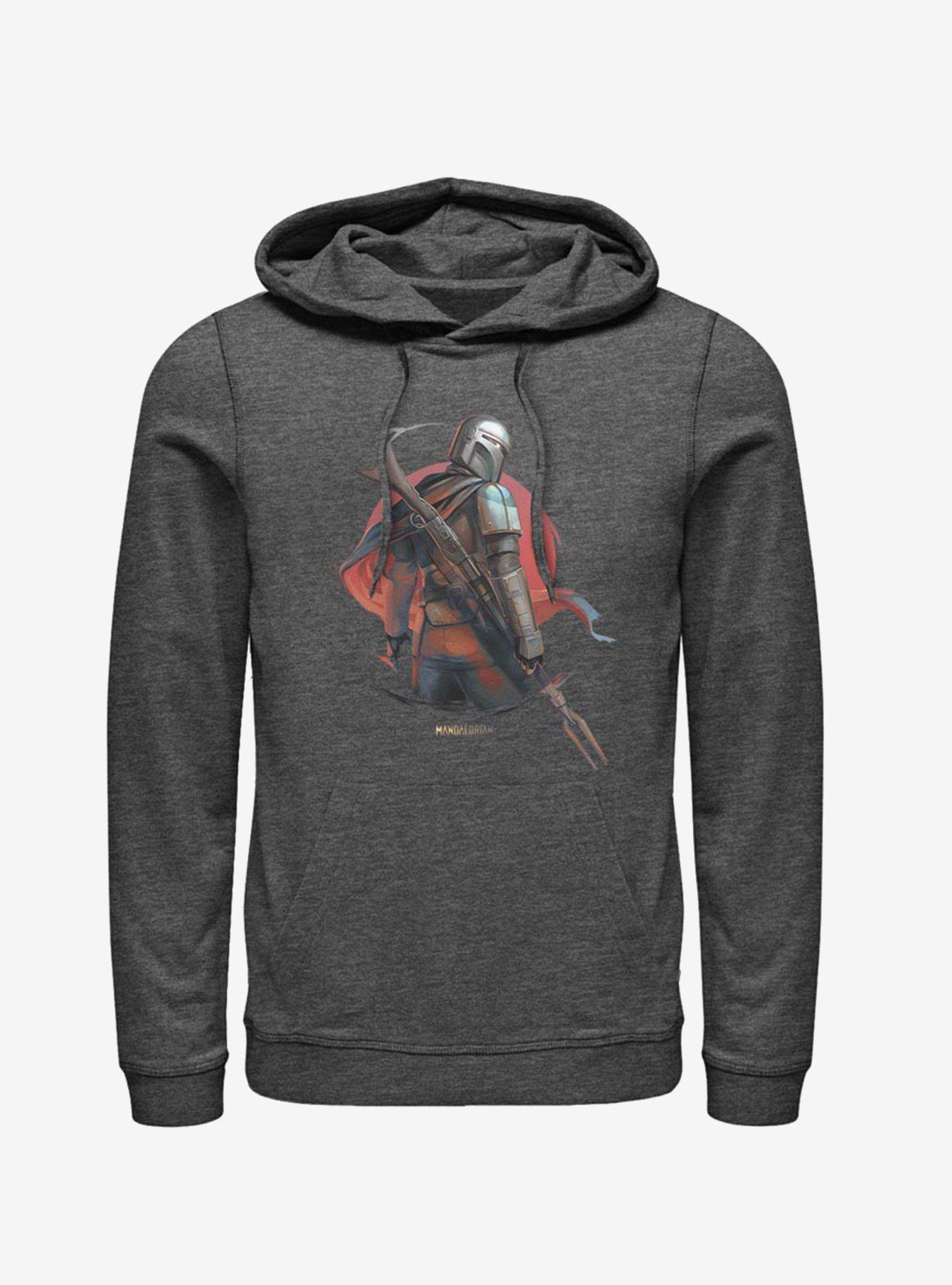 Star Wars The Mandalorian Mandalorian Sunrise Hoodie, CHAR HTR, hi-res