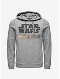 Star Wars The Mandalorian Stacked Logo Hoodie, ATH HTR, hi-res