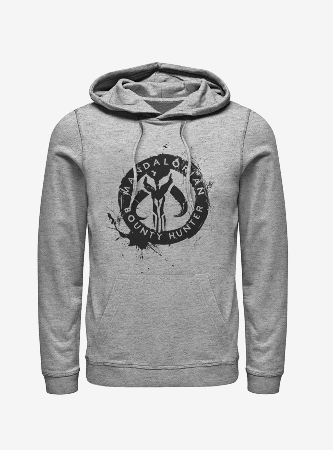 Star Wars The Mandalorian Painted Skull Hoodie, ATH HTR, hi-res