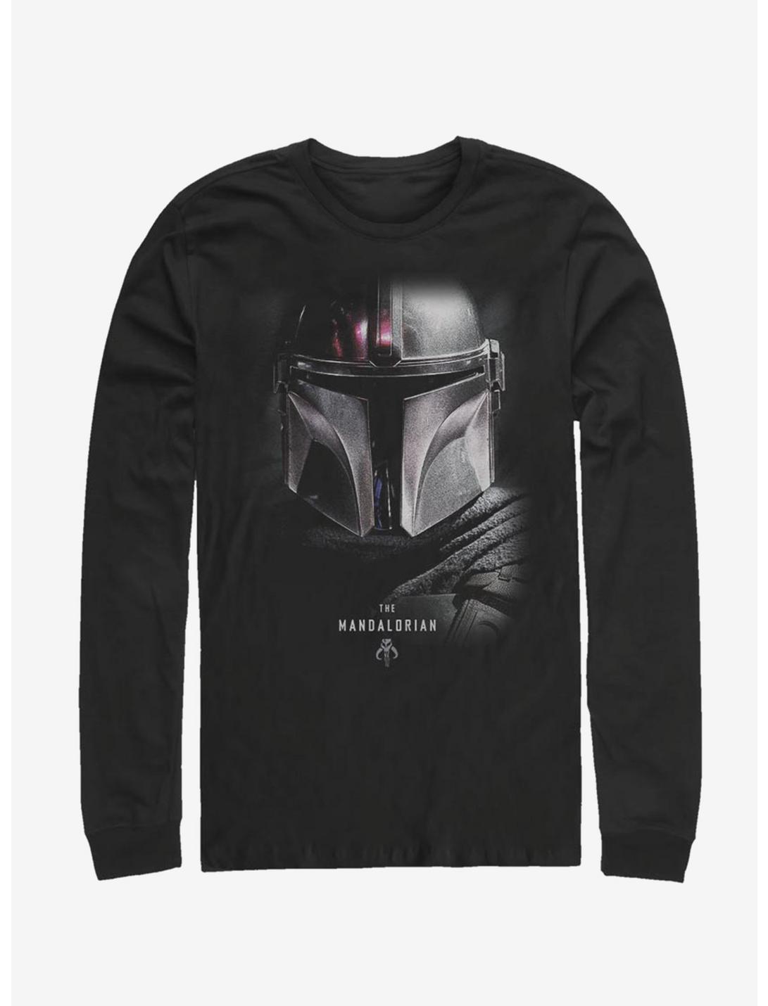 Star Wars The Mandalorian Hero Shot Long-Sleeve T-Shirt, BLACK, hi-res