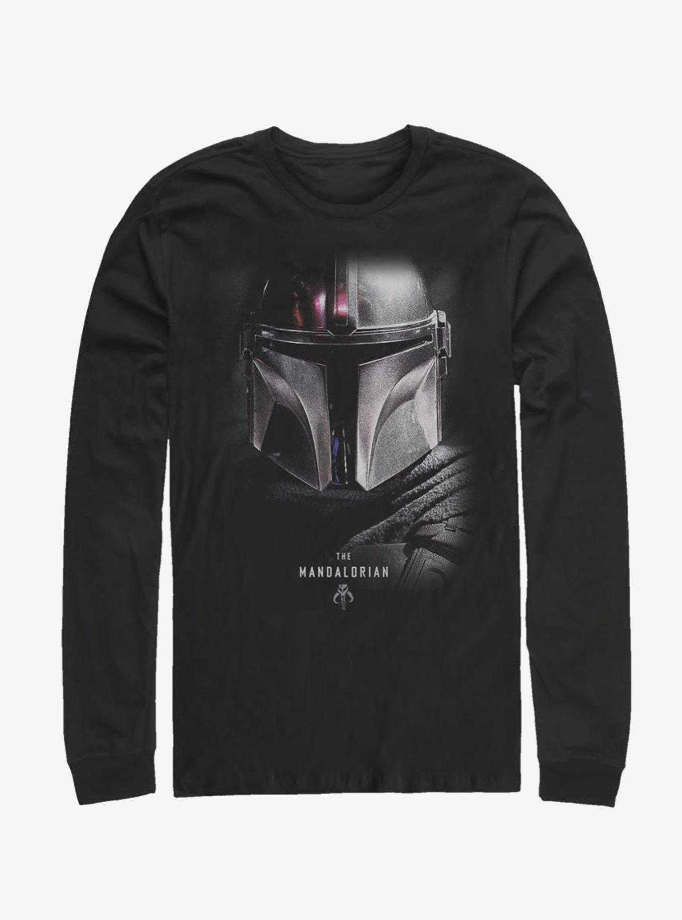 Star Wars The Mandalorian Hero Shot Long-Sleeve T-Shirt, BLACK, hi-res