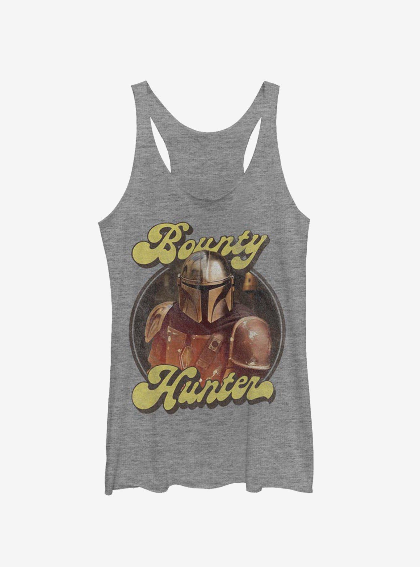 Star Wars The Mandalorian Bounty Retro Girls Tank, GRAY HTR, hi-res