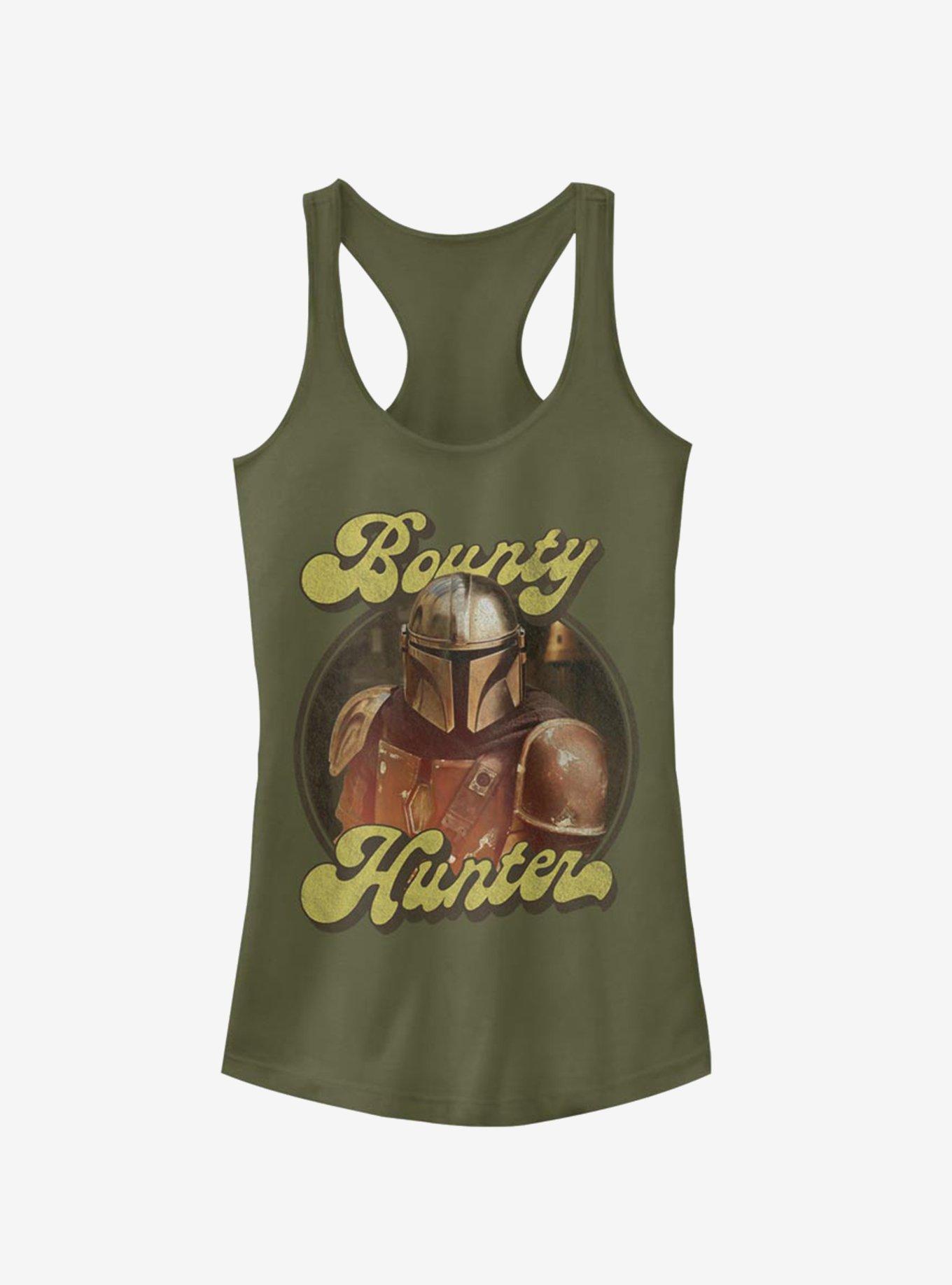 Star Wars The Mandalorian Bounty Retro Girls Tank, MIL GRN, hi-res