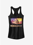 Star Wars The Mandalorian Colorful Mandalorian Landscape Girls Tank, BLACK, hi-res