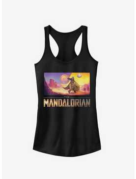 Star Wars The Mandalorian Colorful Mandalorian Landscape Girls Tank, , hi-res
