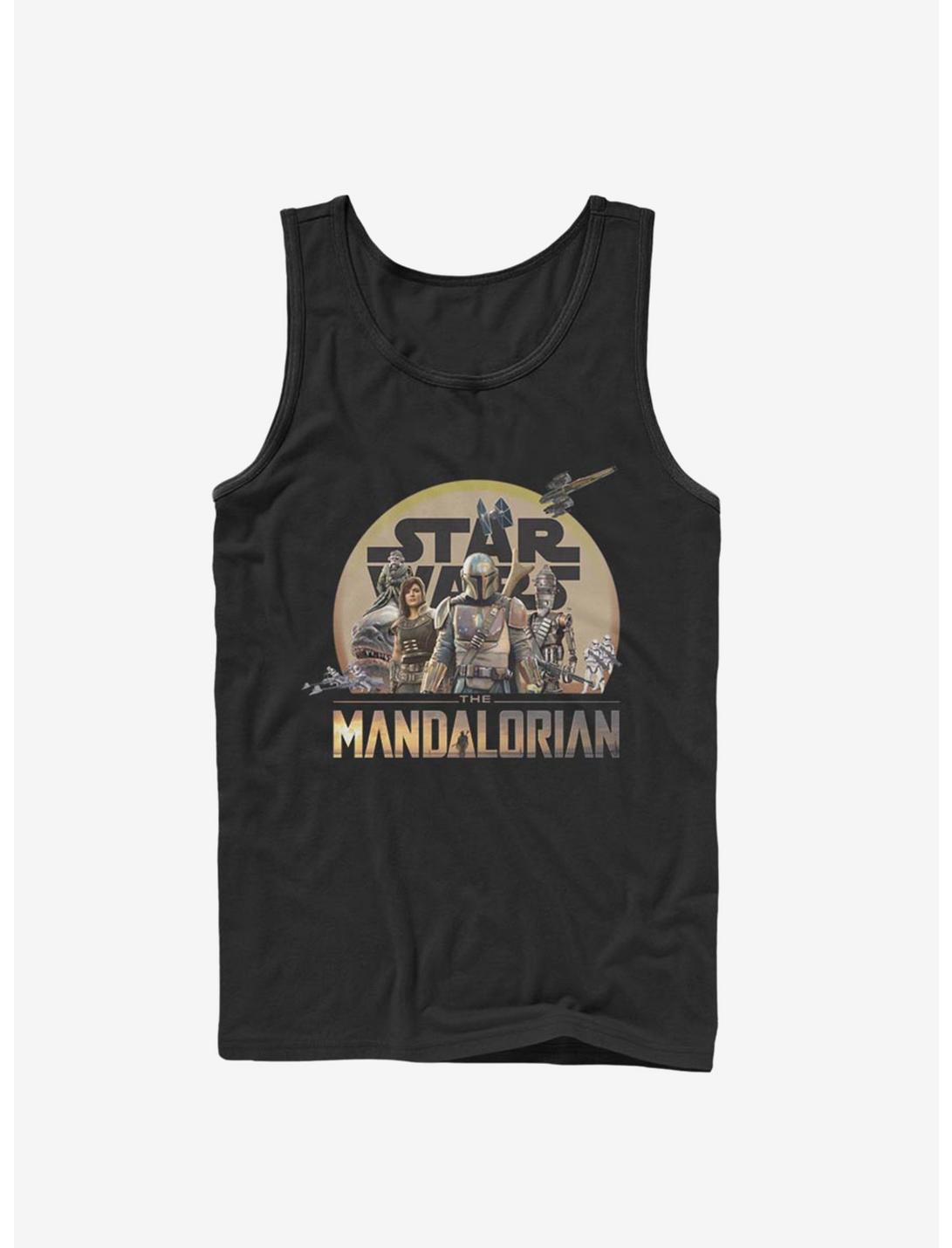 Star Wars The Mandalorian Mandalorian Characters Action Pose Tank, BLACK, hi-res