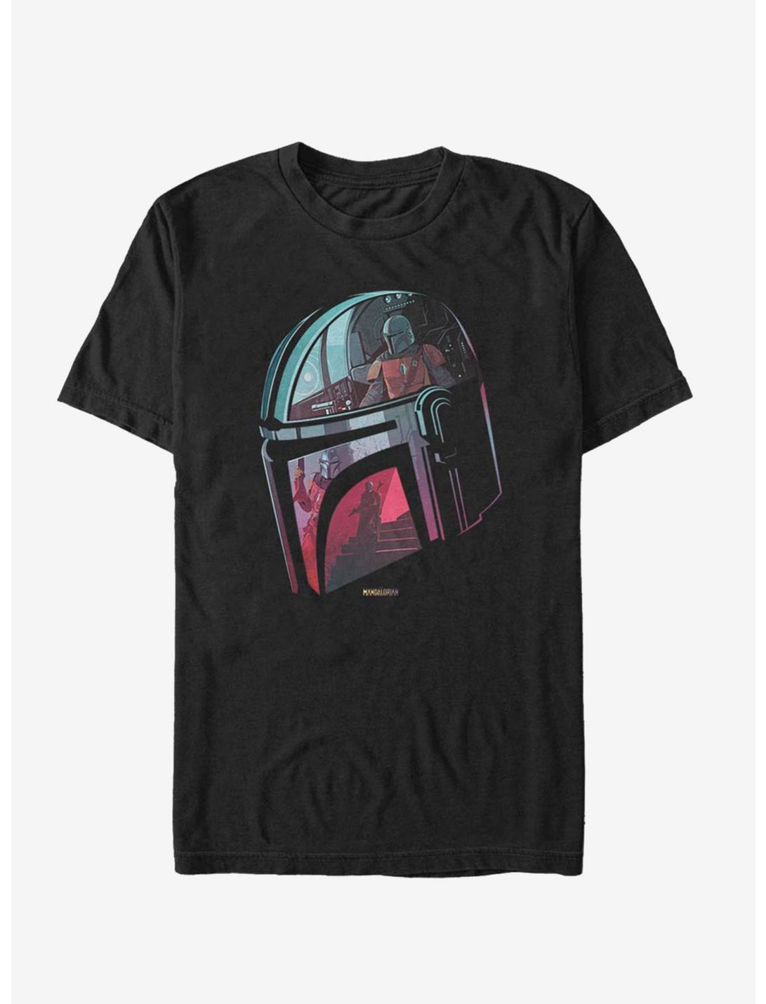 Star Wars The Mandalorian Helmet Explanation T-Shirt, , hi-res