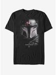 Star Wars The Mandalorian Hero Shot T-Shirt, BLACK, hi-res