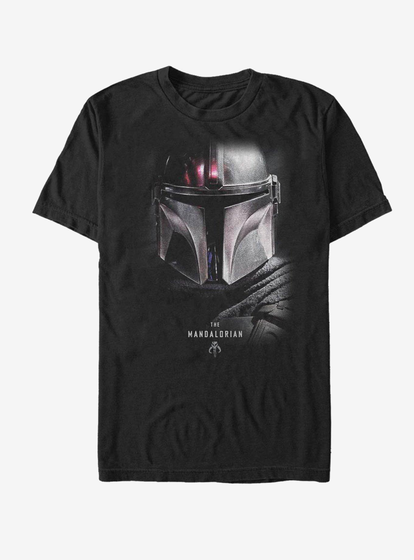 Star Wars The Mandalorian Hero Shot T-Shirt, BLACK, hi-res