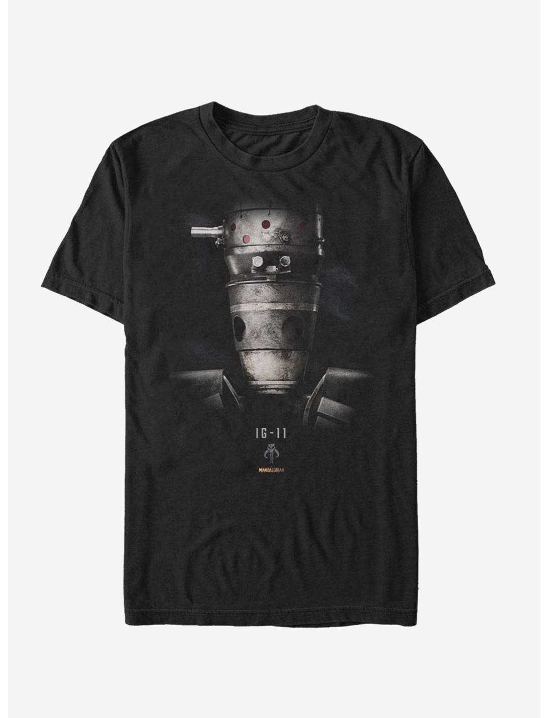Star Wars The Mandalorian IG-11 Portrait T-Shirt, BLACK, hi-res