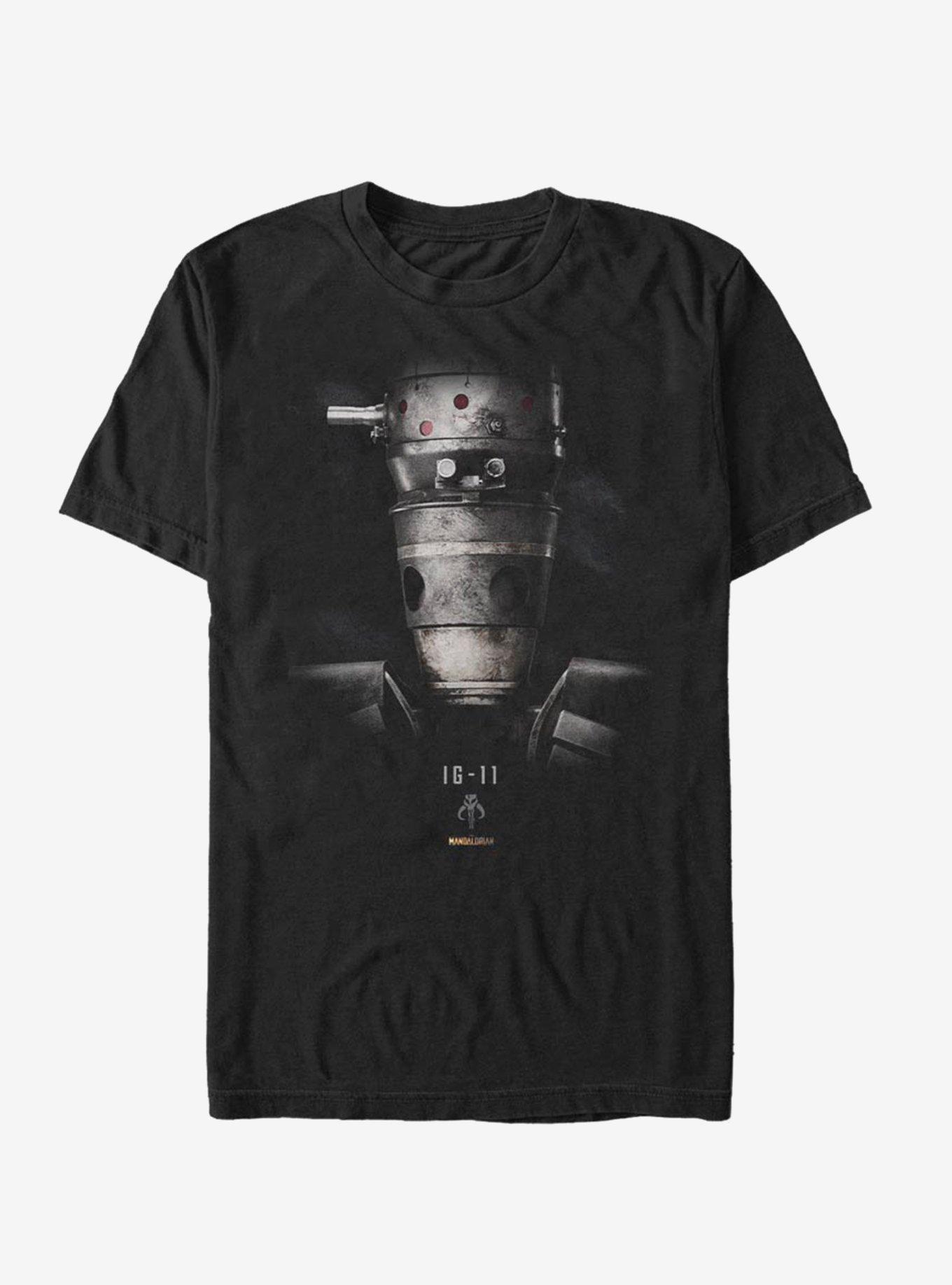 Star Wars The Mandalorian IG-11 Portrait T-Shirt, BLACK, hi-res