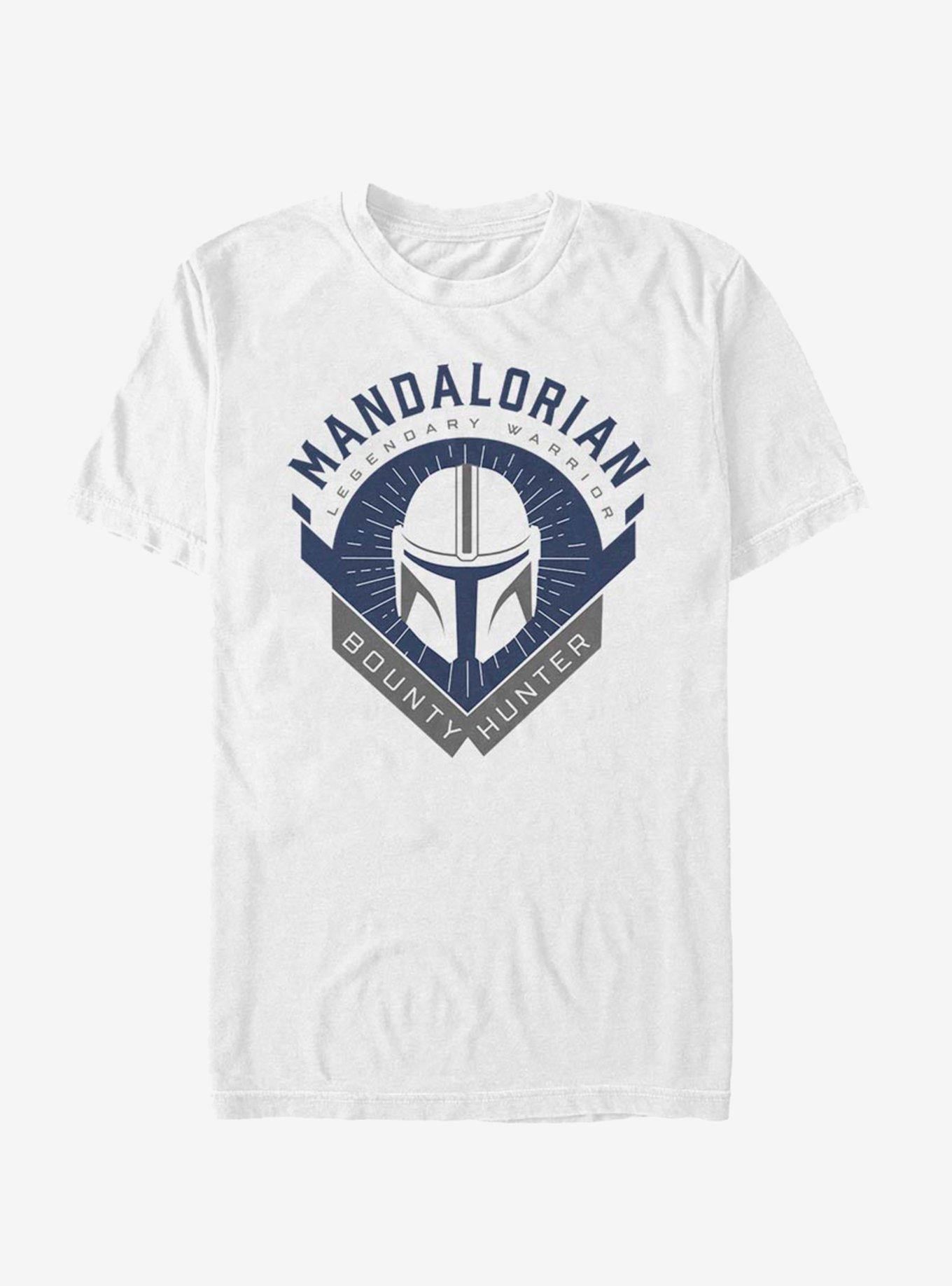 Star Wars The Mandalorian Mandalorian Crest T-Shirt, WHITE, hi-res