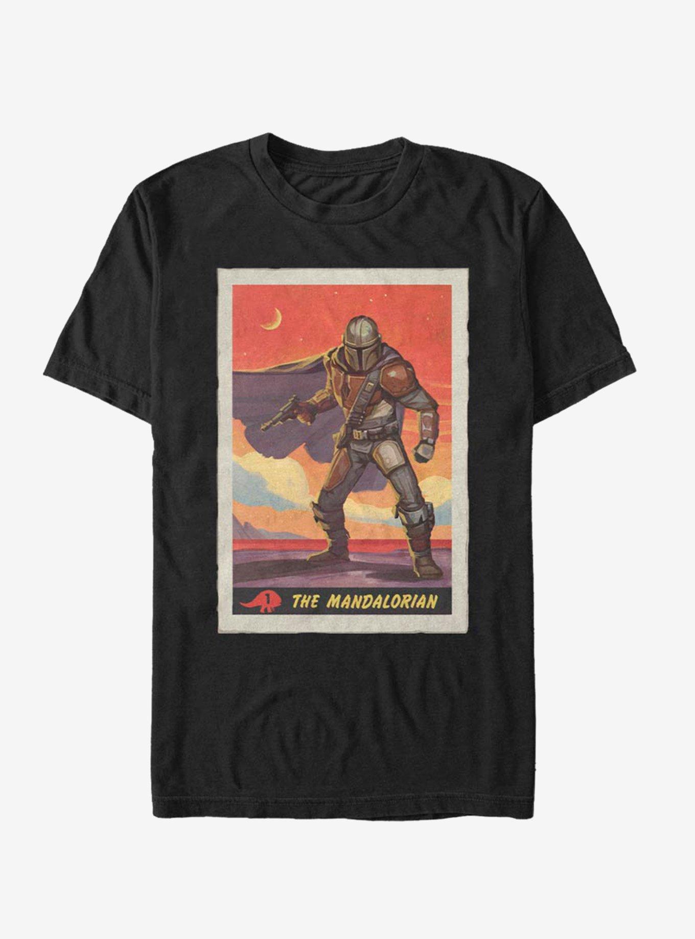 Star Wars The Mandalorian Mandalorian Poster T-Shirt, BLACK, hi-res