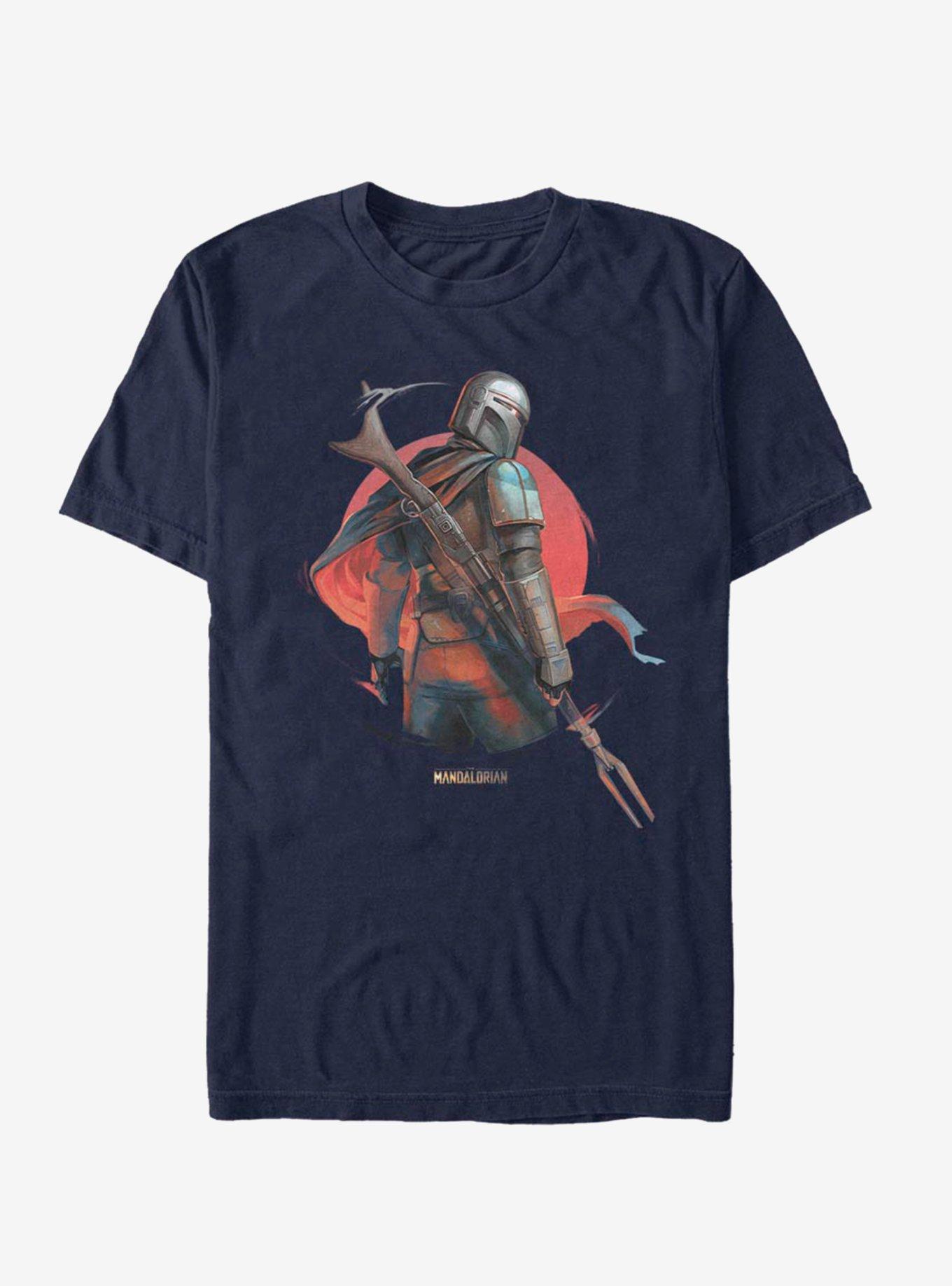 Star Wars The Mandalorian Mandalorian Sunrise T-Shirt, NAVY, hi-res