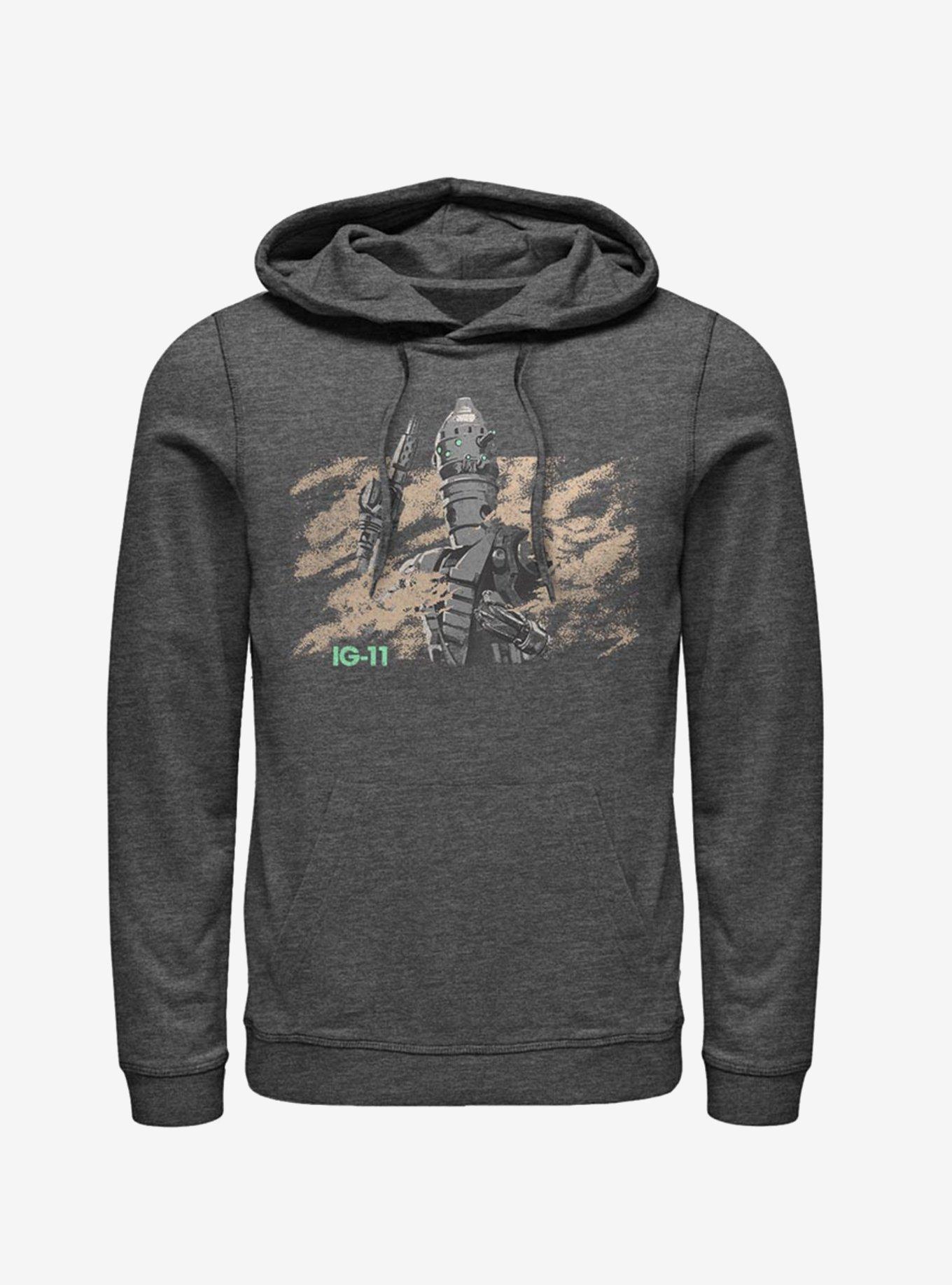 Star Wars The Mandalorian IG-11 Droid Hoodie, CHAR HTR, hi-res