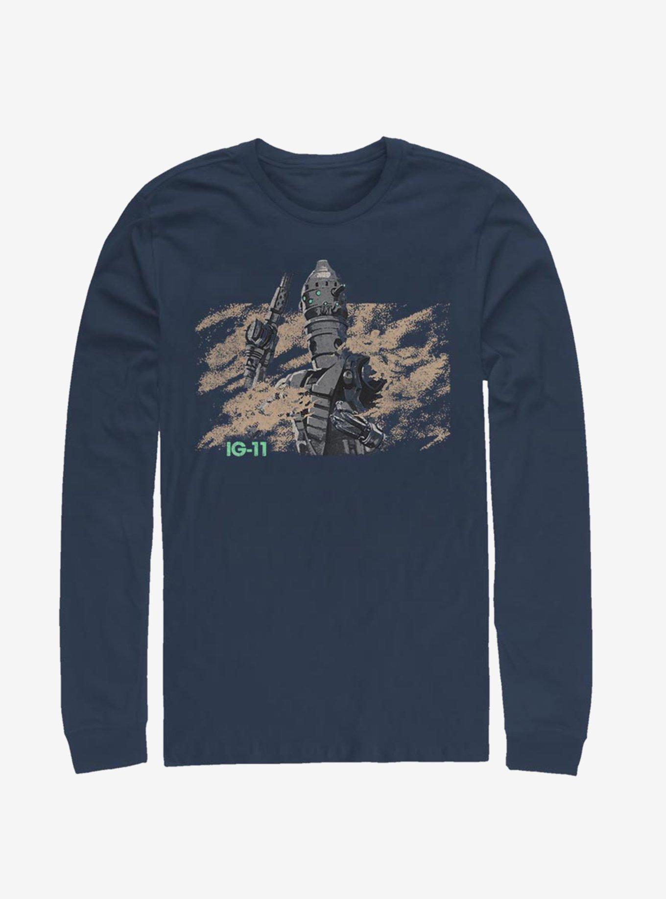 Star Wars The Mandalorian IG-11 Droid Long-Sleeve T-Shirt, NAVY, hi-res