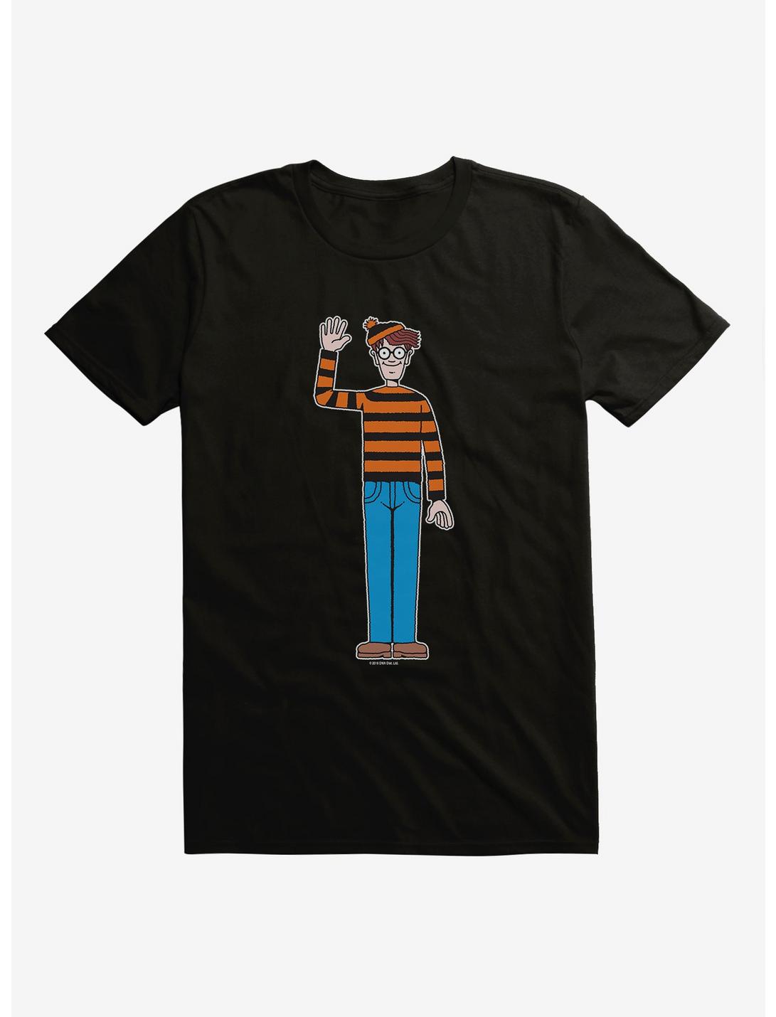 Where's Waldo Halloween Orange Striped Sweater T-Shirt, BLACK, hi-res