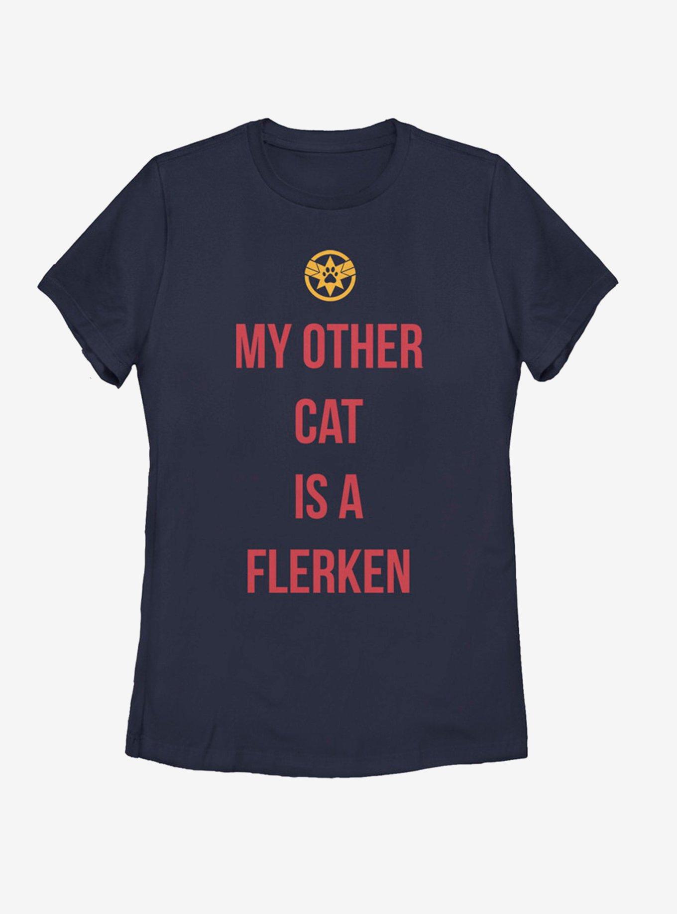 Marvel Captain Marvel Other Cat Womens T-Shirt, NAVY, hi-res