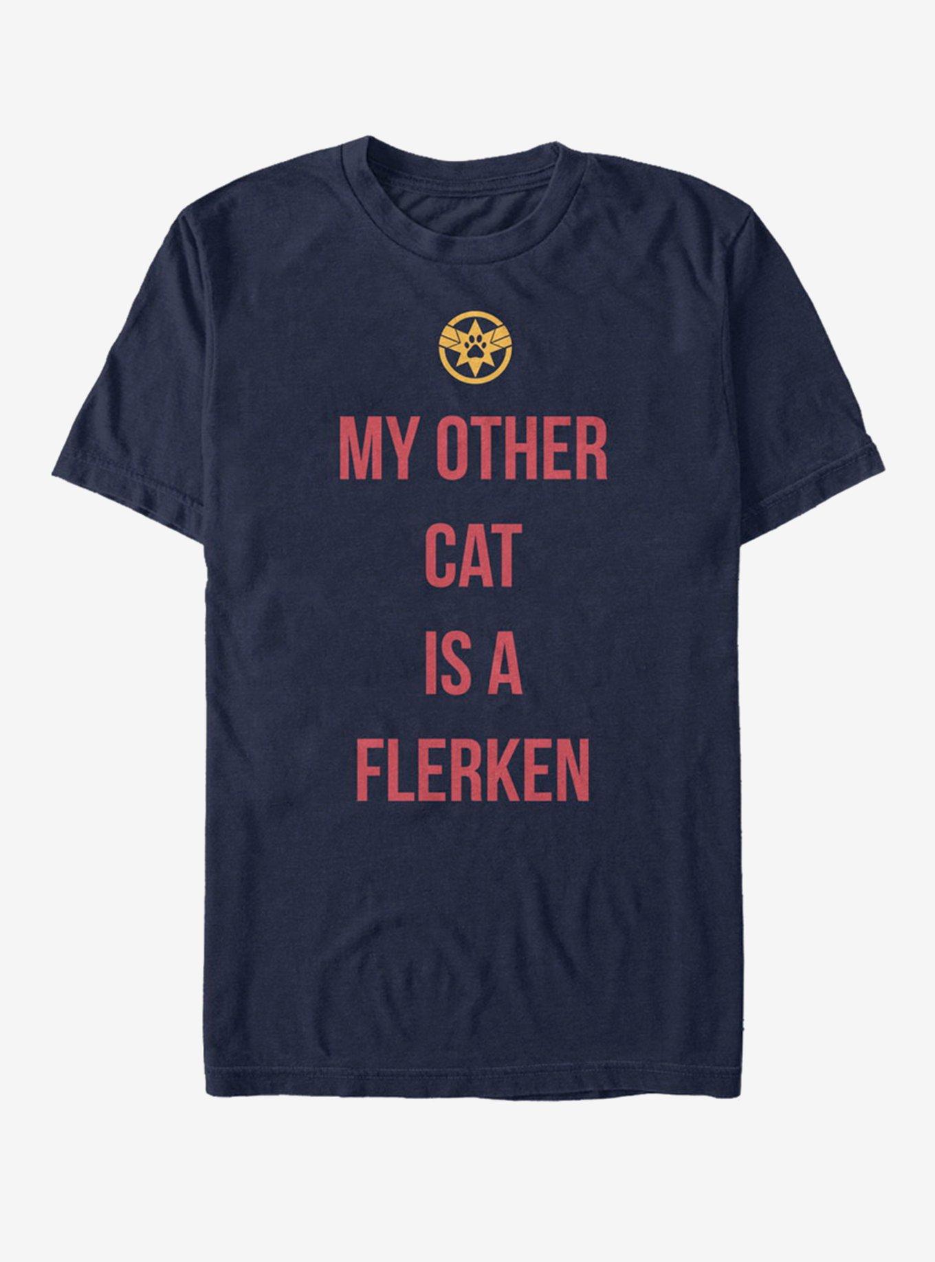 Marvel Captain Marvel Other Cat T-Shirt, NAVY, hi-res