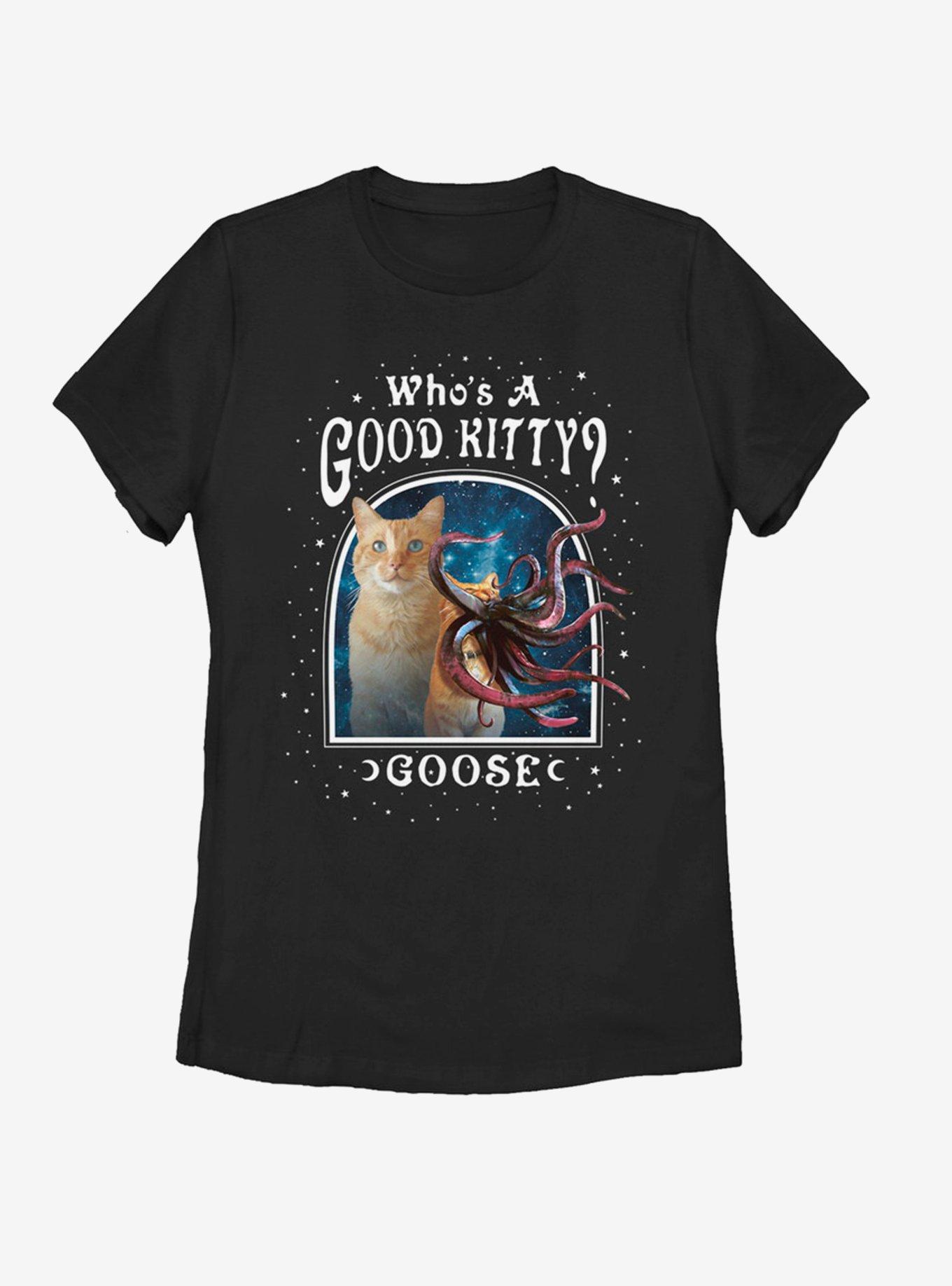 Marvel Captain Marvel Who's A Good Goose Womens T-Shirt, BLACK, hi-res