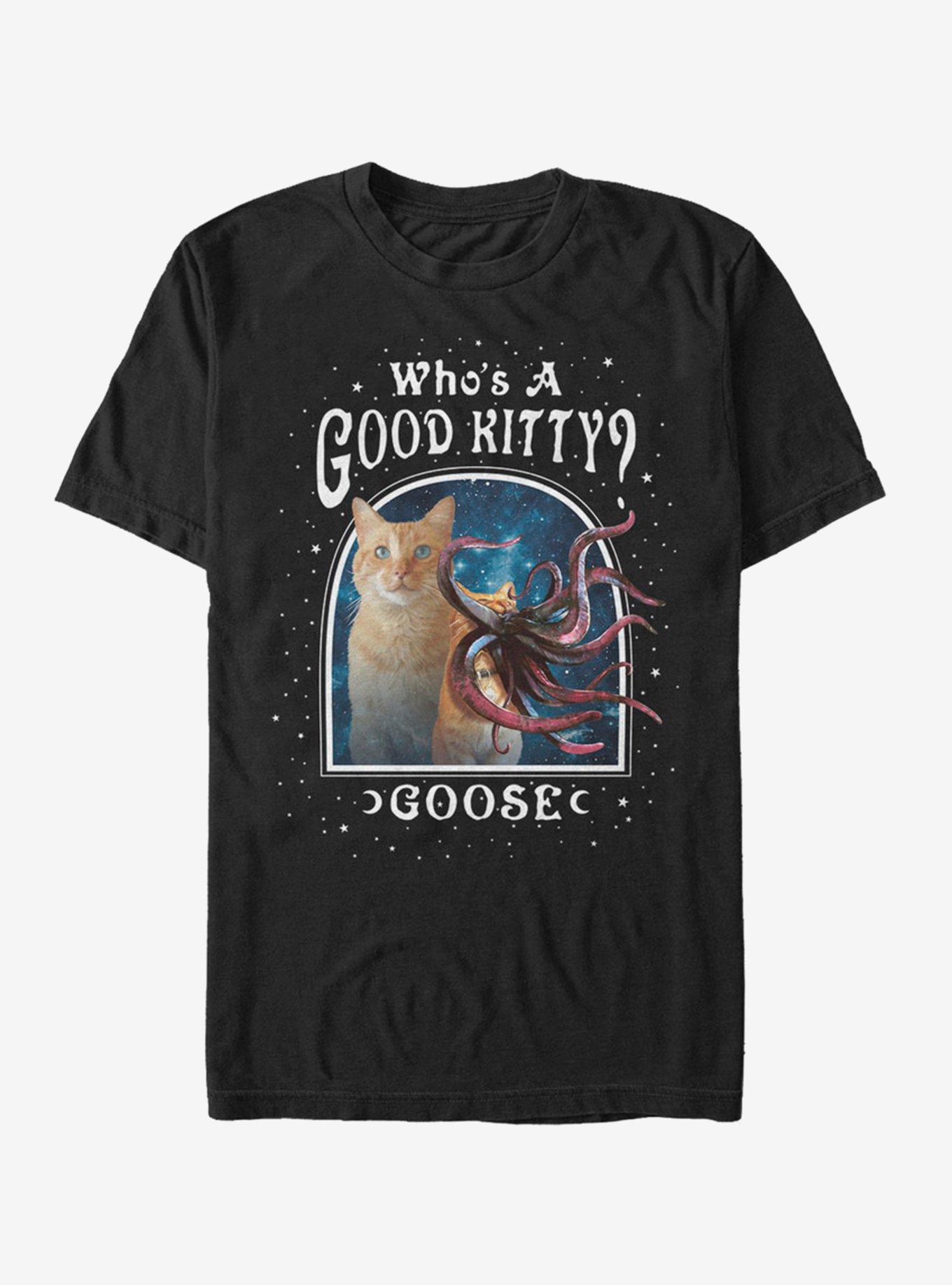 Marvel Captain Marvel Who's A Good Goose T-Shirt, BLACK, hi-res