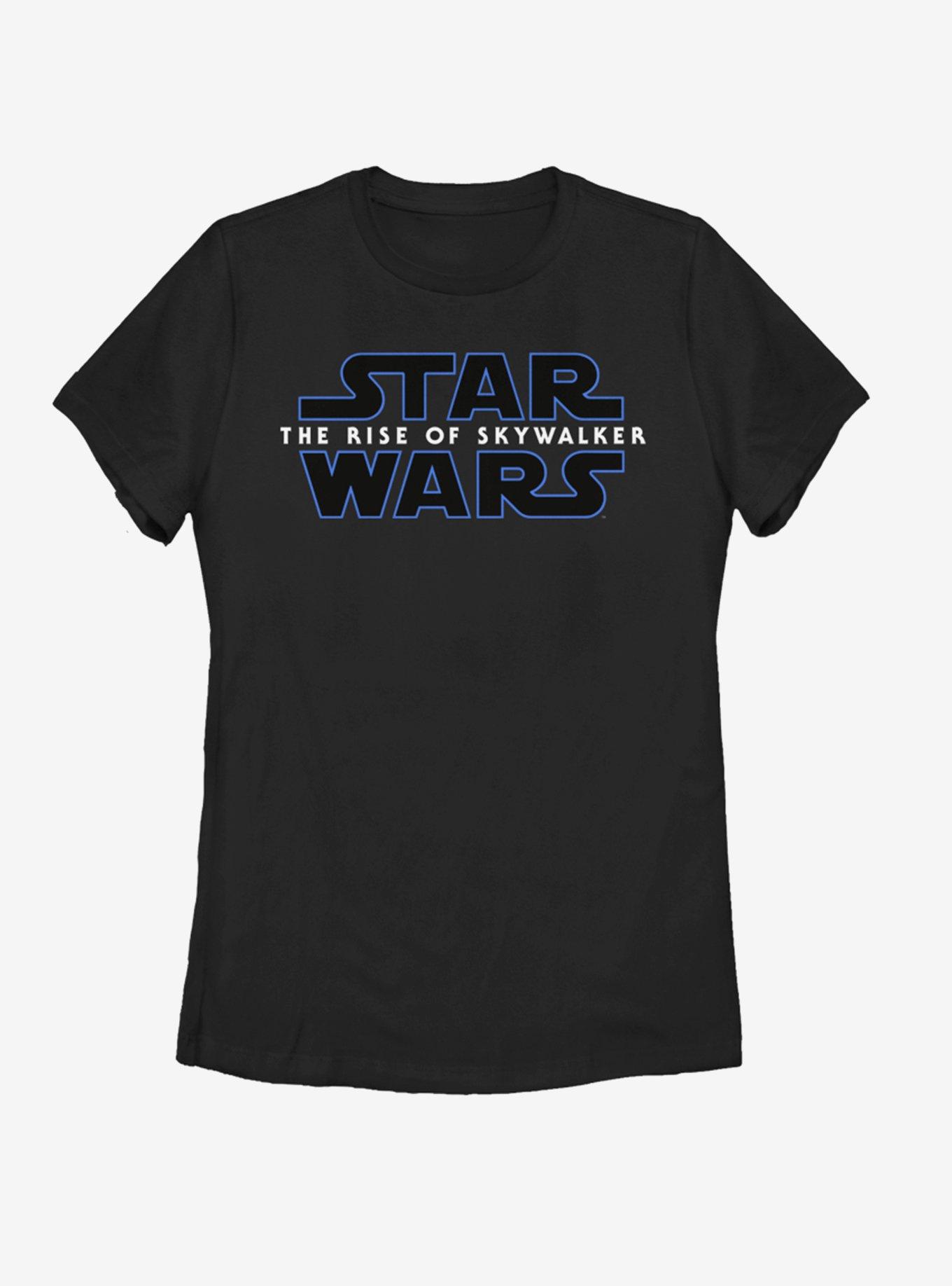 Star Wars Episode IX The Rise Of Skywalker Logo Womens T-Shirt, BLACK, hi-res