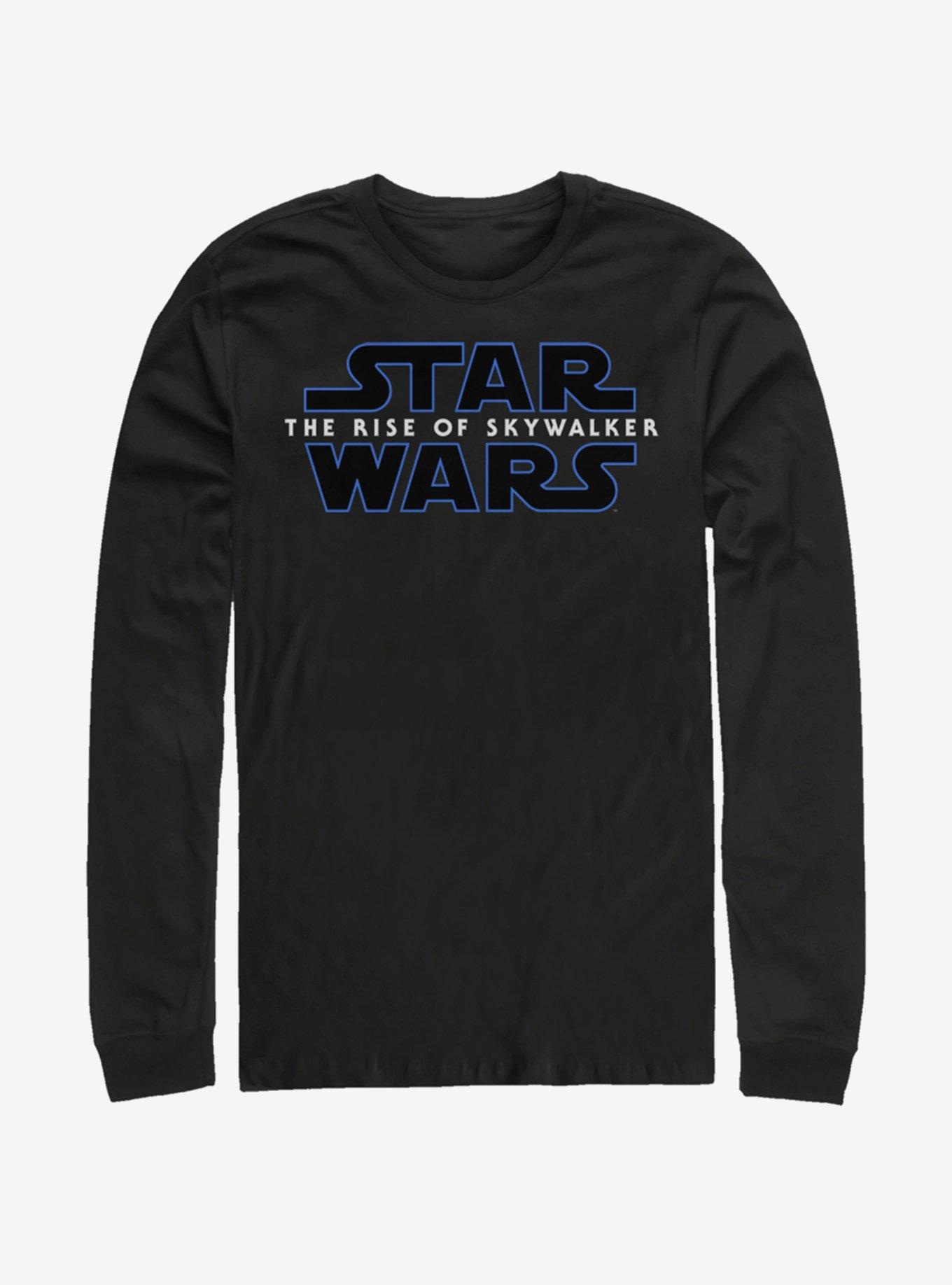 Star Wars Episode IX The Rise Of Skywalker Logo Long-Sleeve T-Shirt, BLACK, hi-res