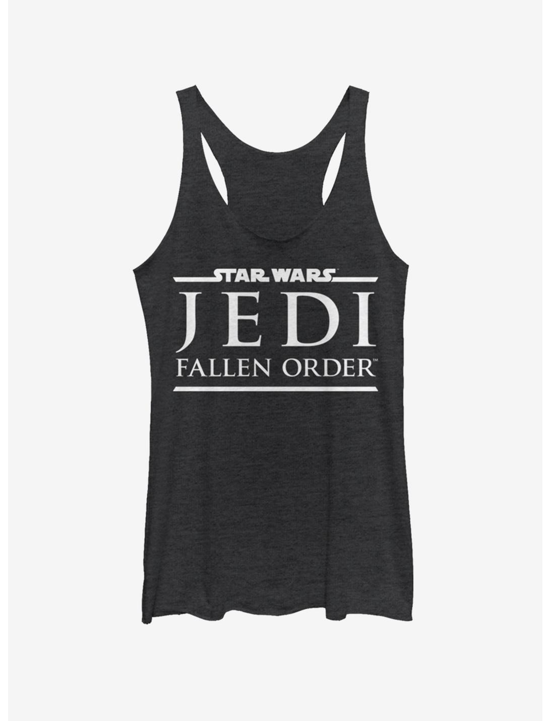 Star Wars Jedi Fallen Order Logo Womens Tank Top, BLK HTR, hi-res