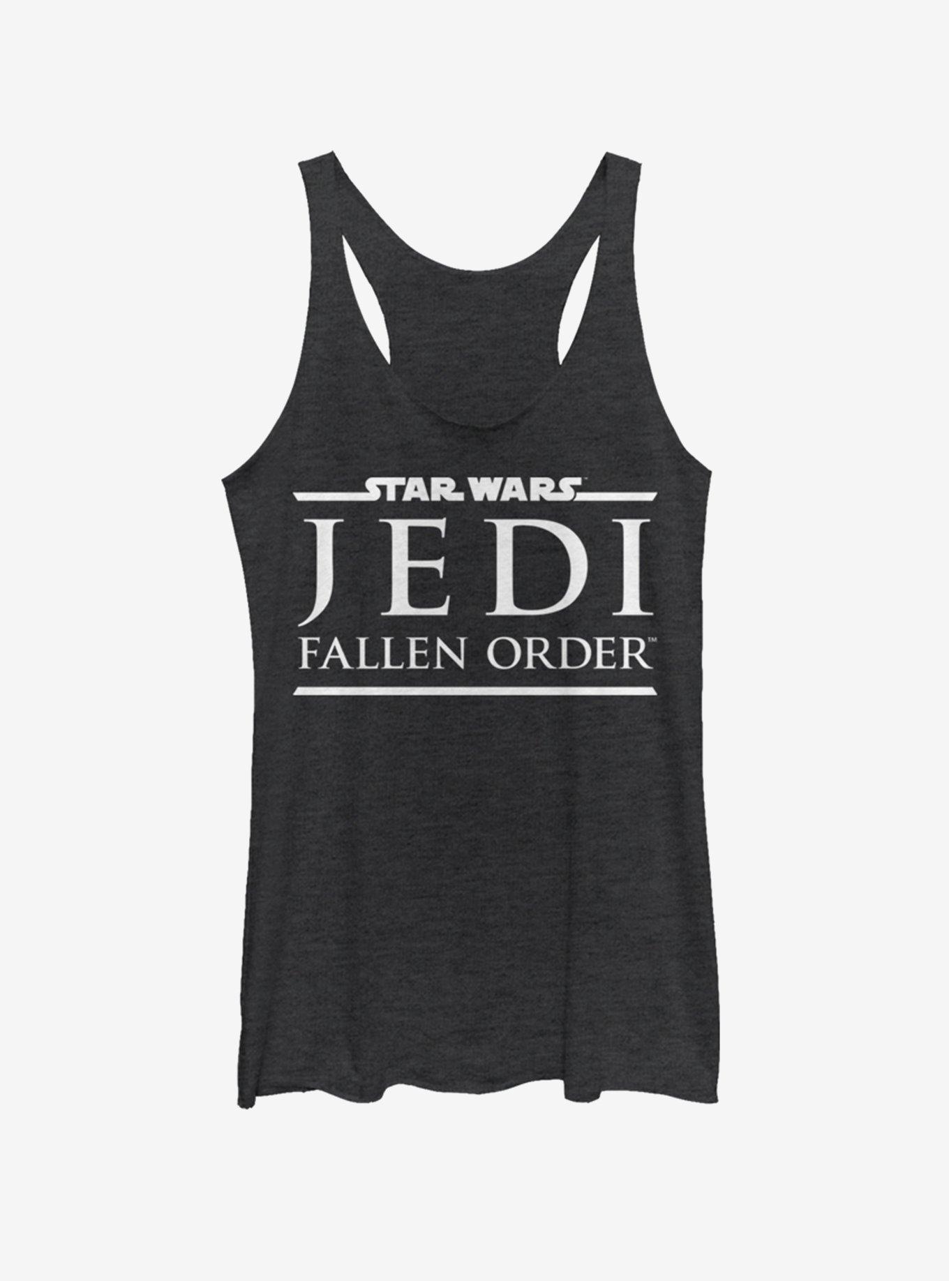 Star Wars Jedi Fallen Order Logo Womens Tank Top, BLK HTR, hi-res