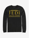 Star Wars Jedi Fallen Order Logo Long-Sleeve T-Shirt, BLACK, hi-res