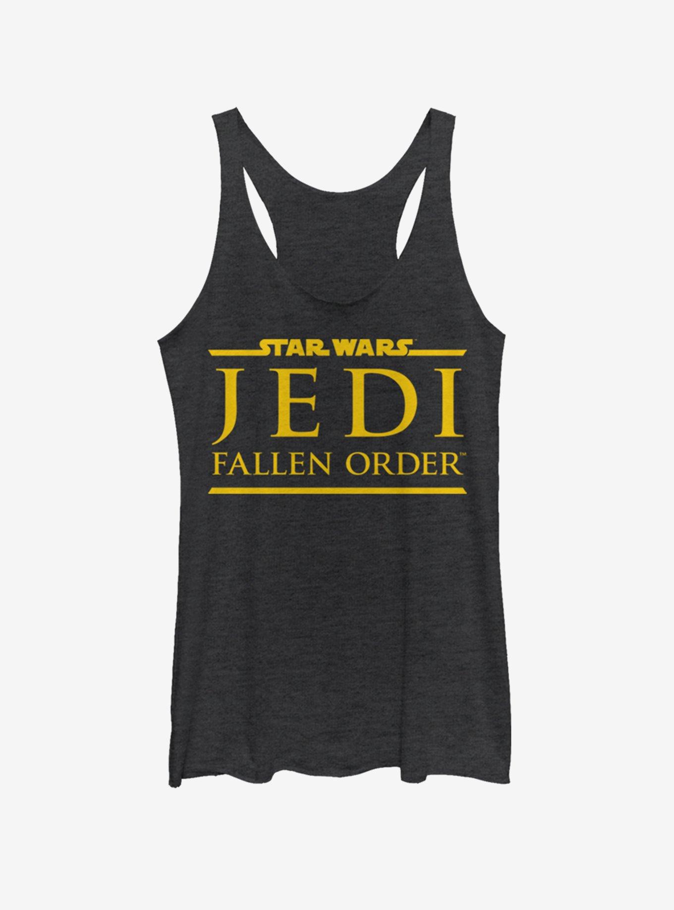 Star Wars Jedi Fallen Order Logo Womens Tank Top, BLK HTR, hi-res