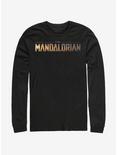 Plus Size Star Wars The Mandalorian Logo Long-Sleeve T-Shirt, BLACK, hi-res