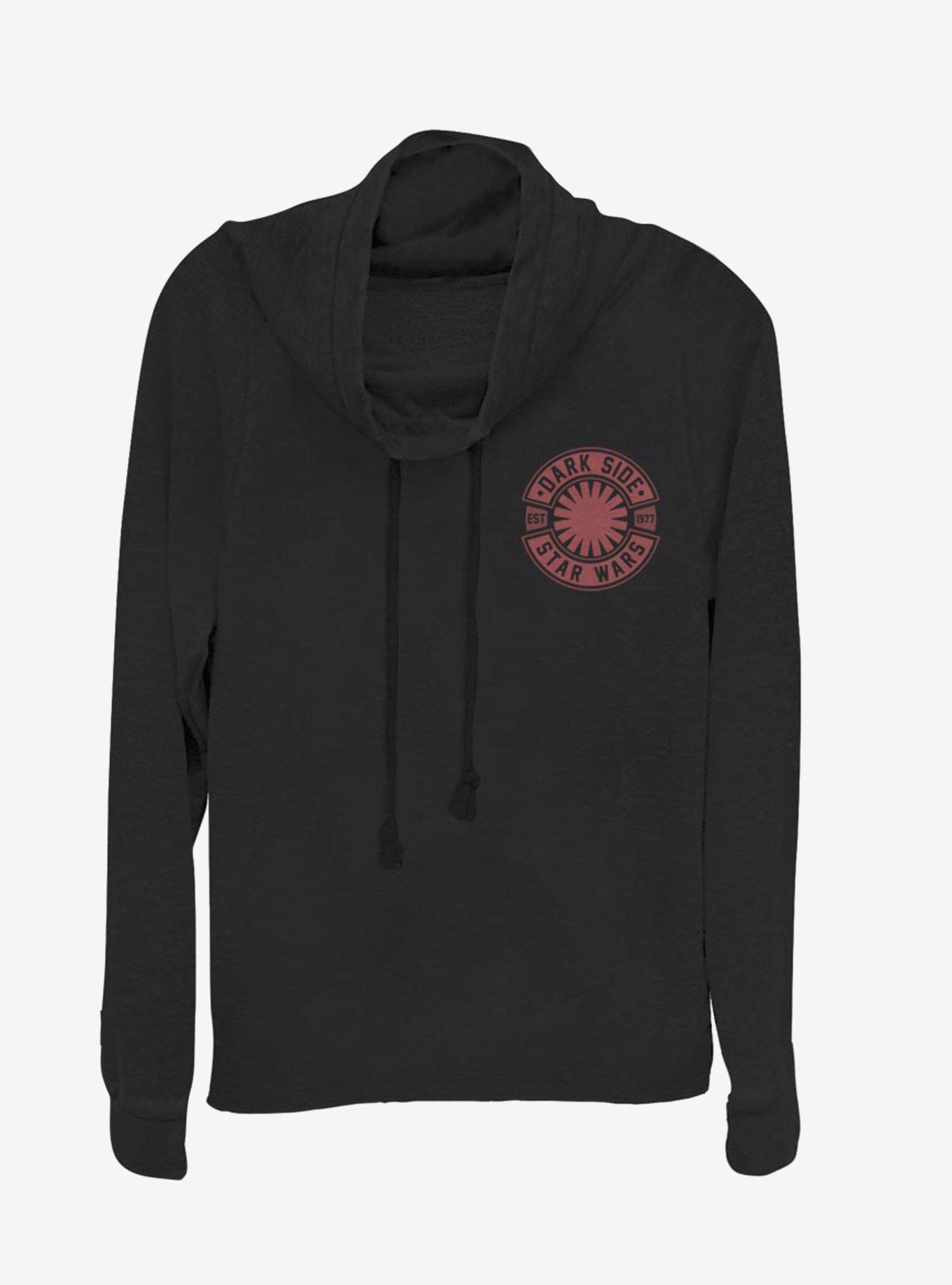 Star Wars Episode IX The Rise Of Skywalker Dark Side Branded Cowl Neck Long-Sleeve Girls Top, , hi-res