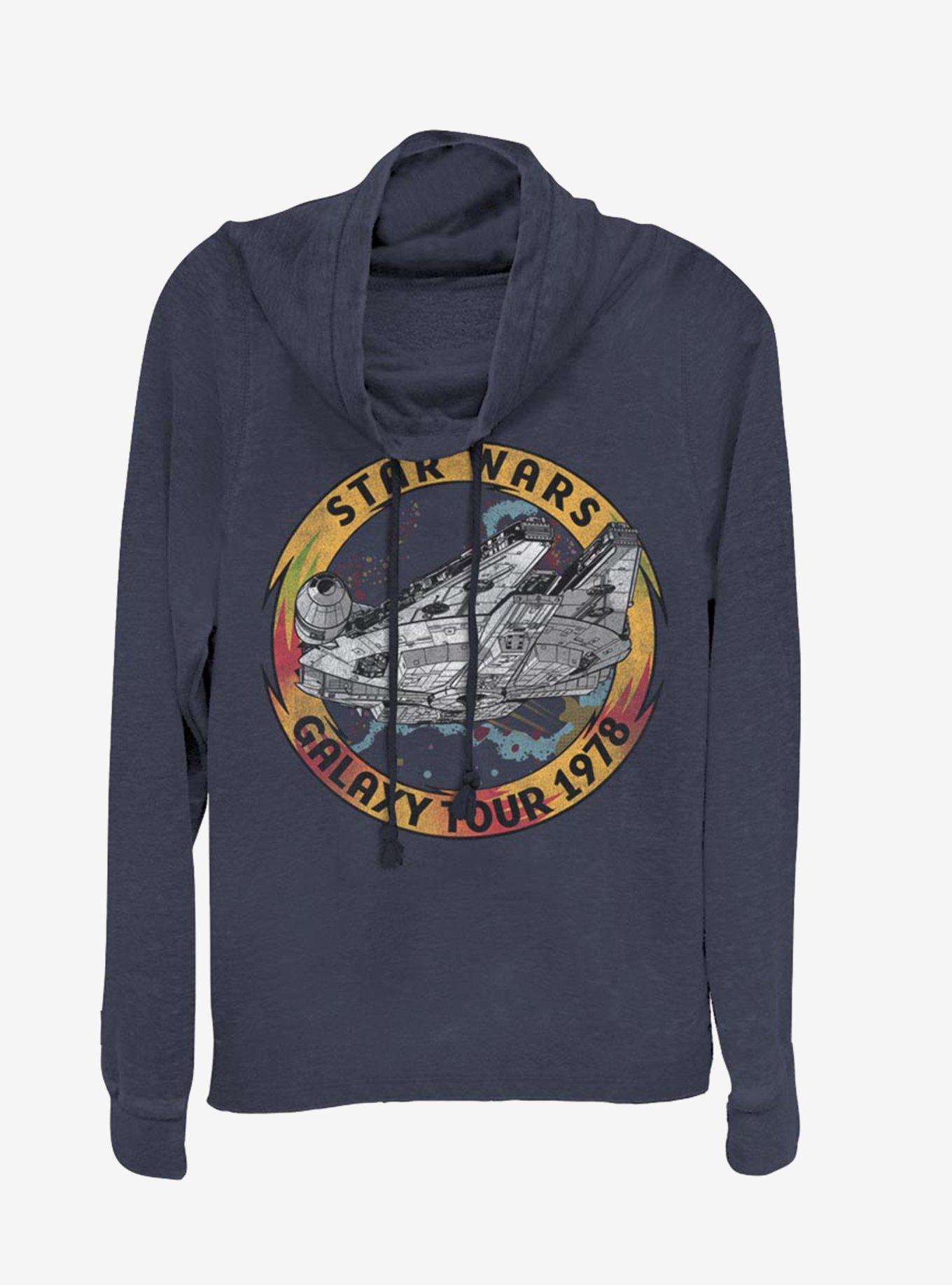 Star Wars Episode IX The Rise Of Skywalker Galaxy Tour Cowl Neck Long-Sleeve Girls Top, , hi-res