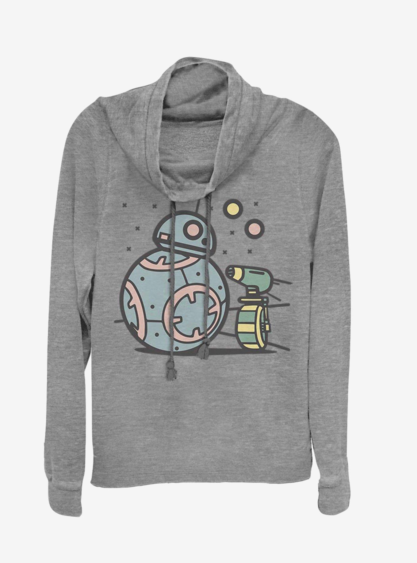 Star Wars Episode IX The Rise Of Skywalker Droid Team Cowl Neck Long-Sleeve Girls Top, , hi-res