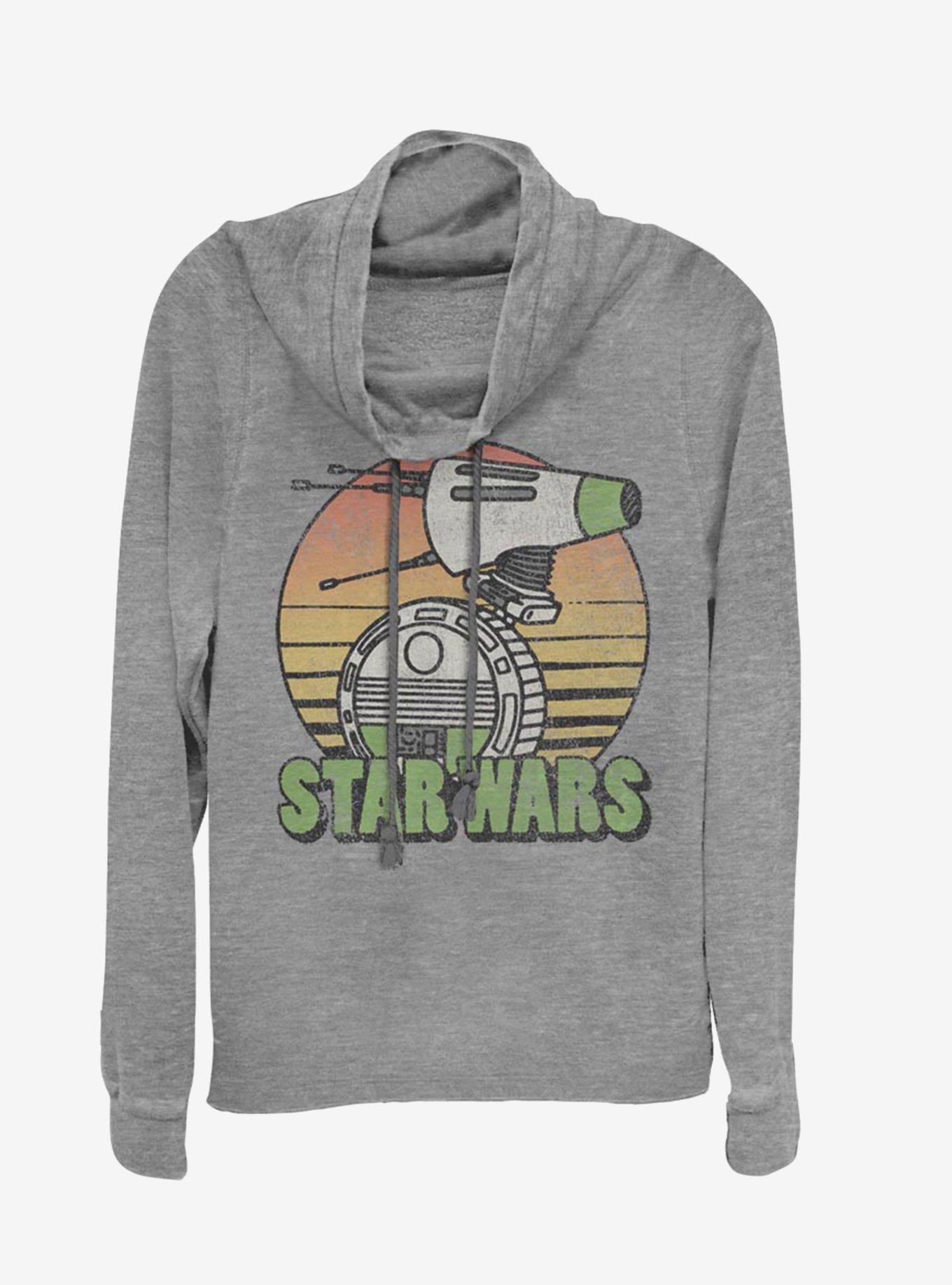 Star Wars Episode IX The Rise Of Skywalker Just D-O It Cowl Neck Long-Sleeve Girls Top, , hi-res