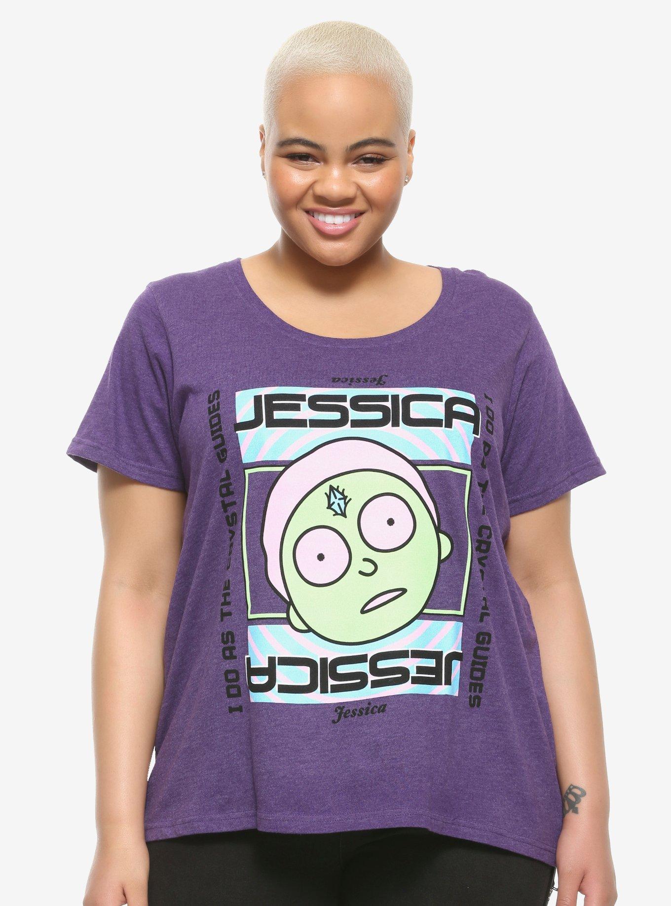 Rick And Morty Jessica Death Crystal Girls T-Shirt Plus Size, MULTI, hi-res