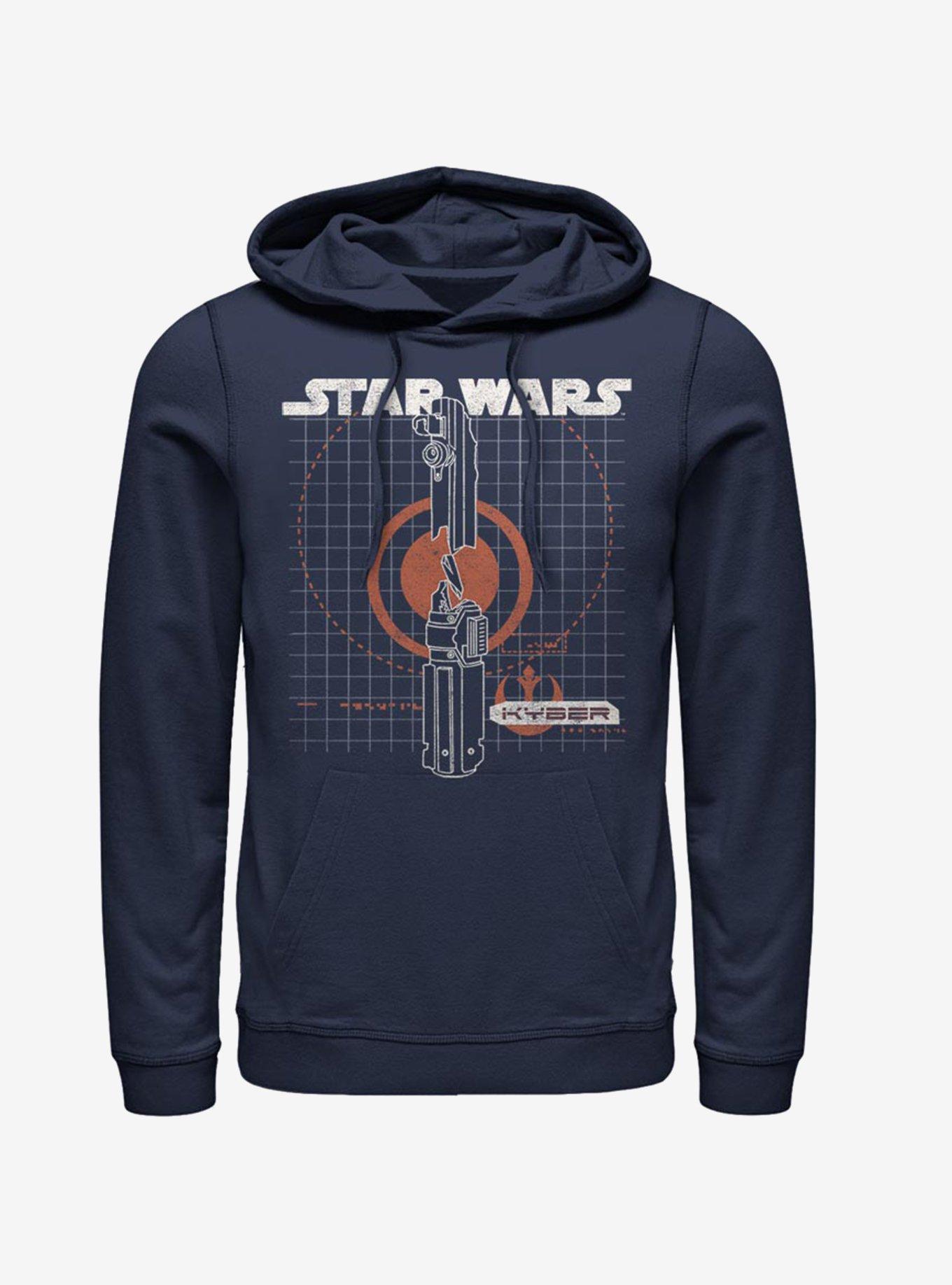 Star Wars Episode IX The Rise Of Skywalker Kyber Hoodie, NAVY, hi-res