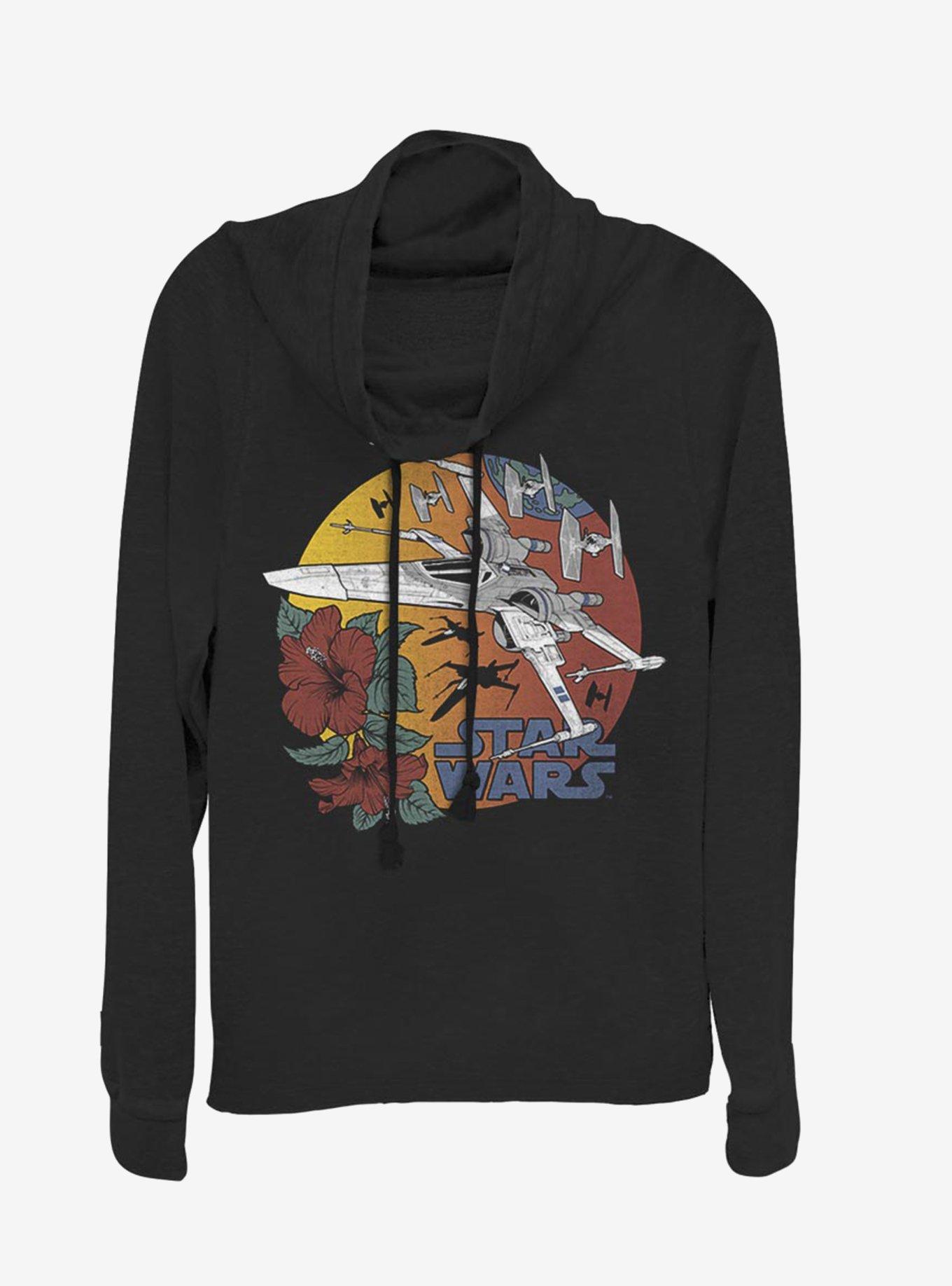 Star Wars Episode IX The Rise Of Skywalker Punch It Cowl Neck Long-Sleeve Girls Top, , hi-res