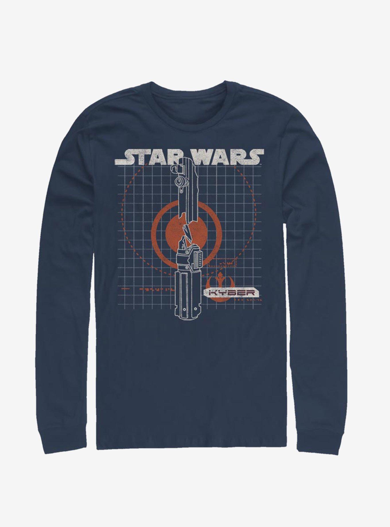 Star Wars Episode IX The Rise Of Skywalker Kyber Long-Sleeve T-Shirt, NAVY, hi-res