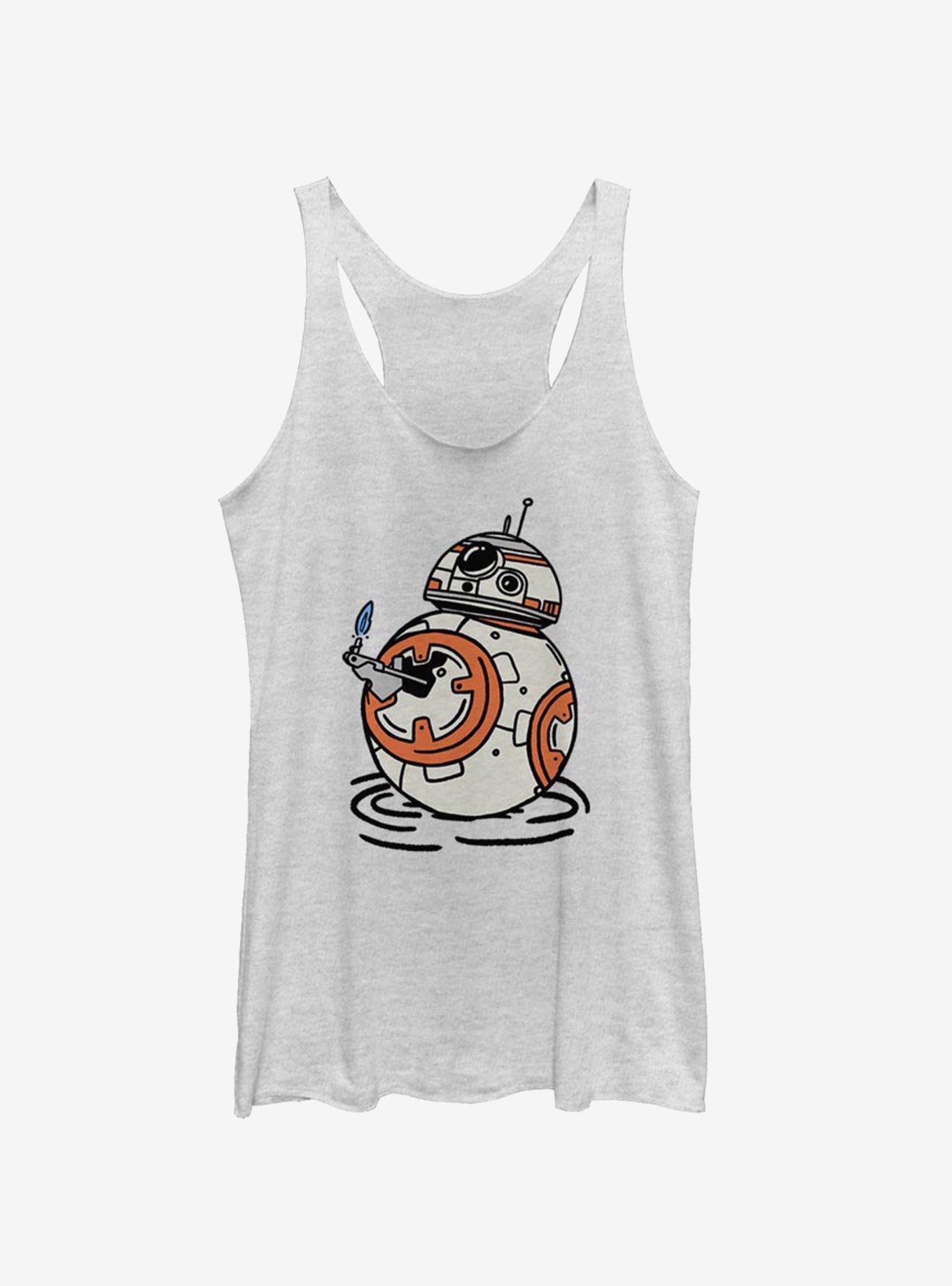 Star Wars Episode IX The Rise Of Skywalker BB-8 Doodles Girls Tank, WHITE HTR, hi-res