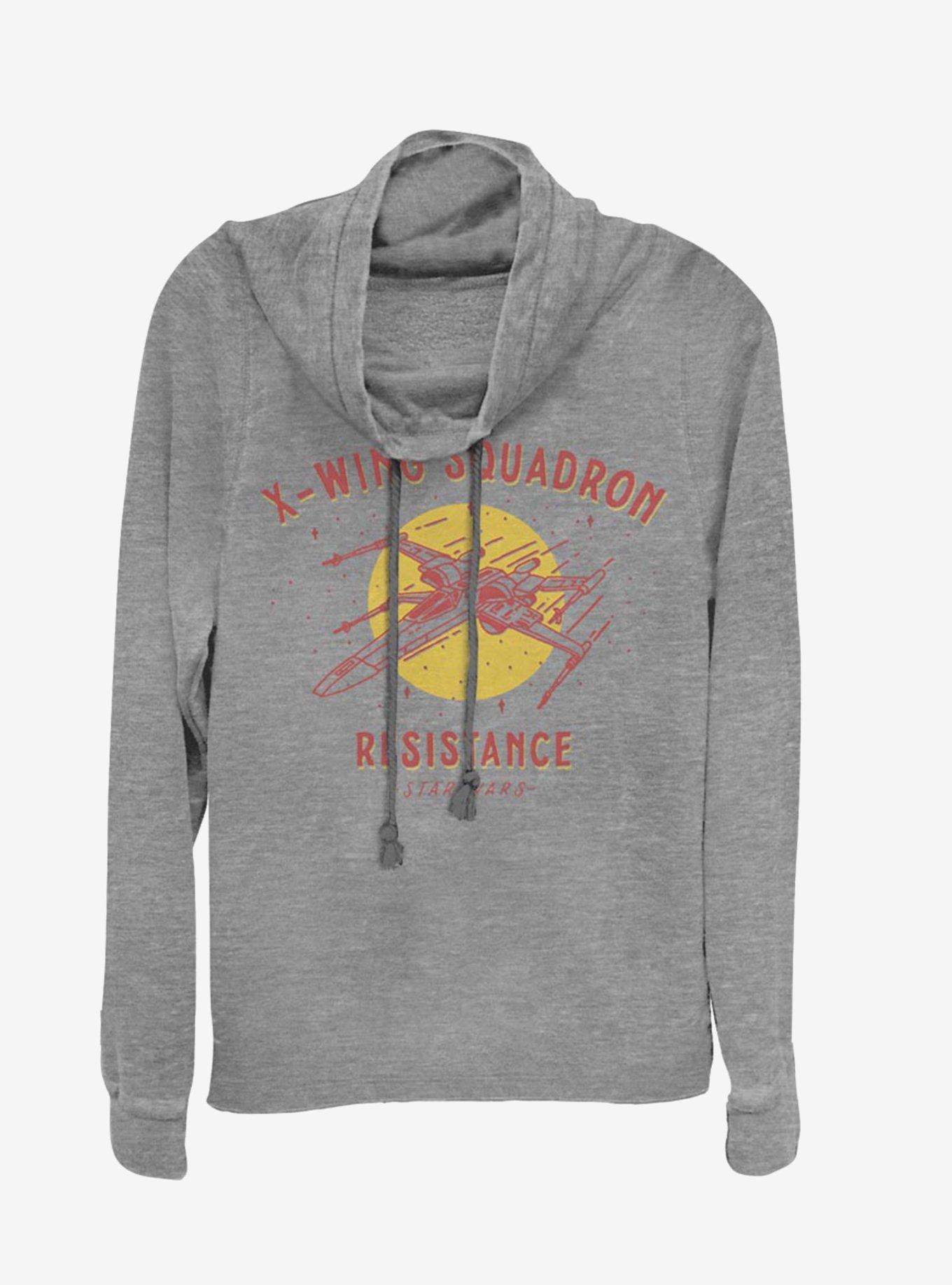 Star Wars Episode IX The Rise Of Skywalker Rebel Matchbook Cowl Neck Long-Sleeve Girls Top, , hi-res