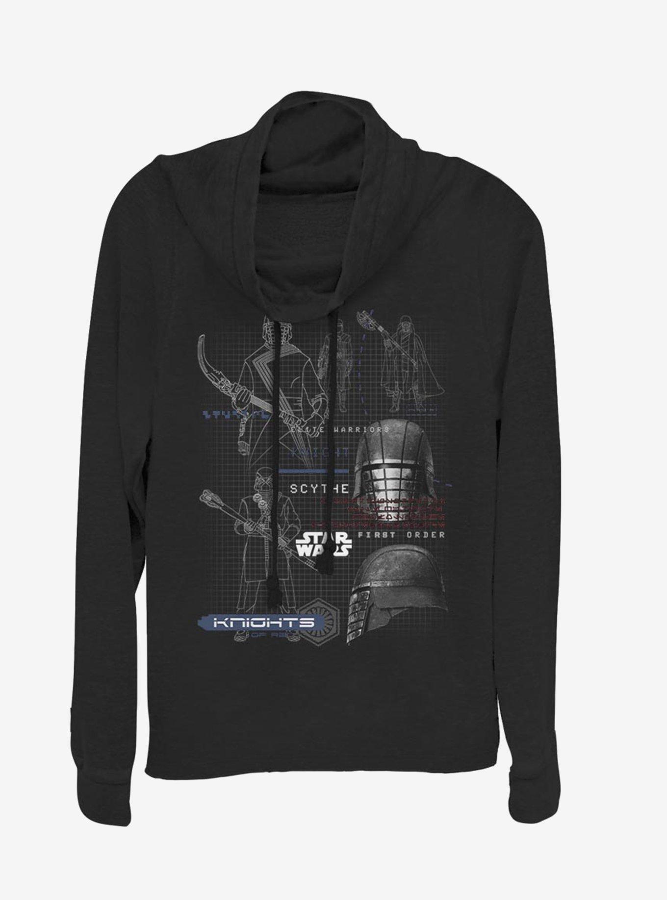 Star Wars Episode IX The Rise Of Skywalker Ren Maps Cowl Neck Long-Sleeve Girls Top, , hi-res