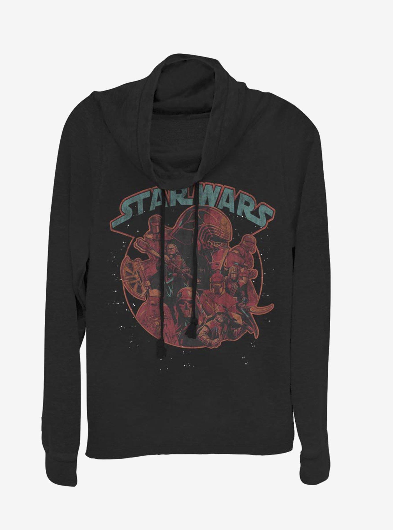 Star Wars Episode IX The Rise Of Skywalker Retro Villains Cowl Neck Long-Sleeve Girls Top