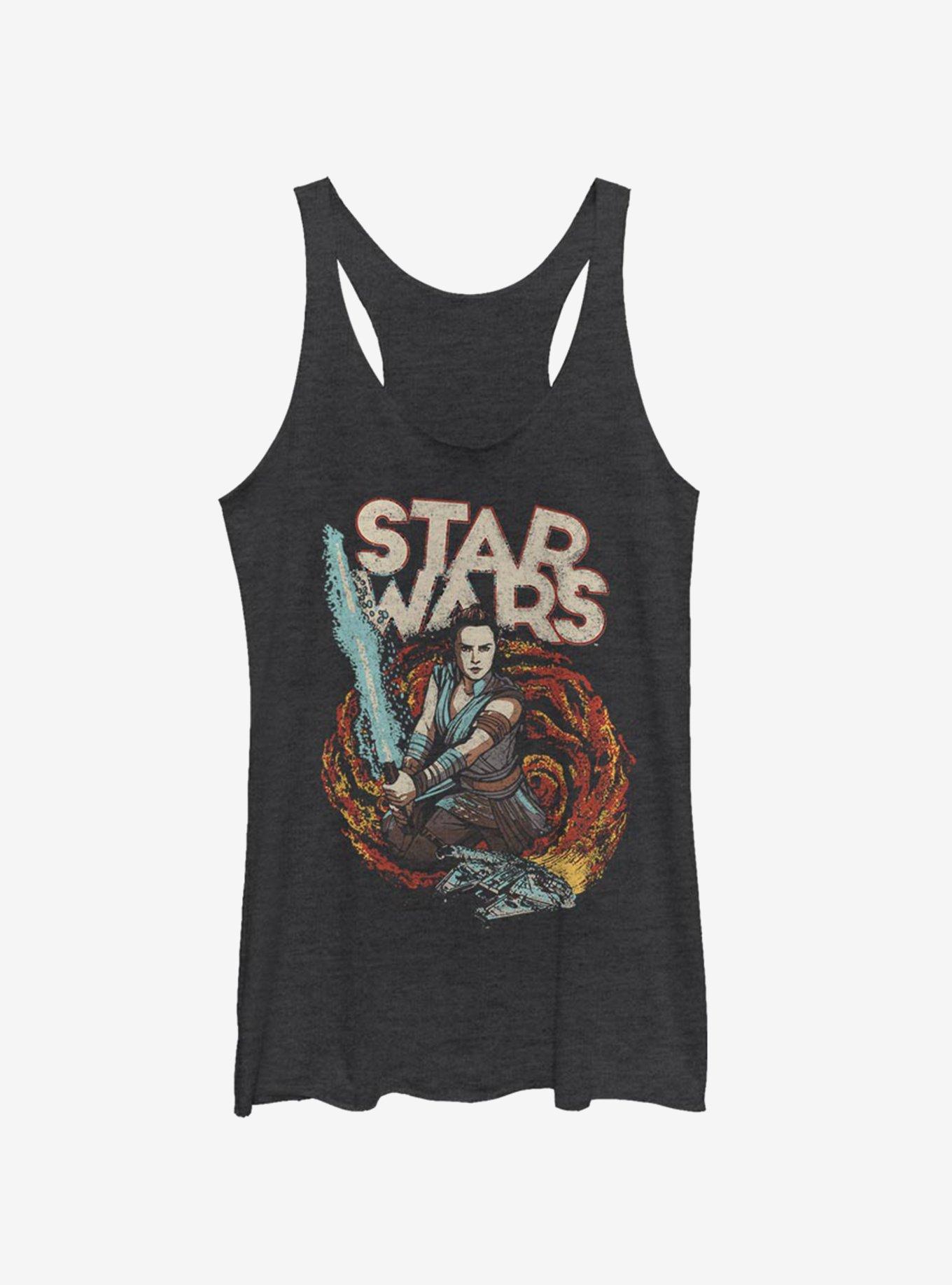 Star Wars Episode IX The Rise Of Skywalker Dark Nines Girls Tank, BLK HTR, hi-res