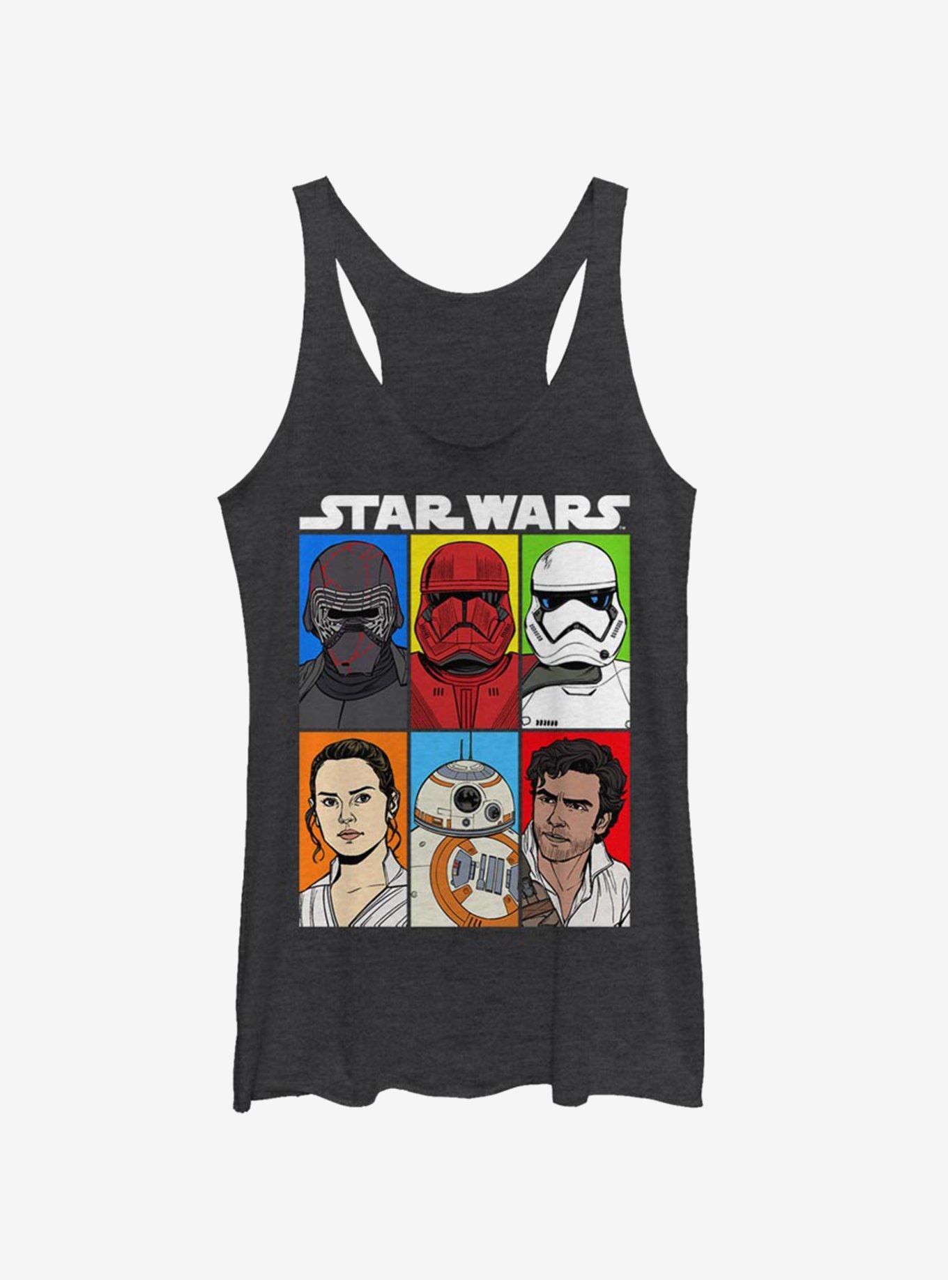 Star Wars Episode IX The Rise Of Skywalker Friend Or Foe Girls Tank Top, BLK HTR, hi-res