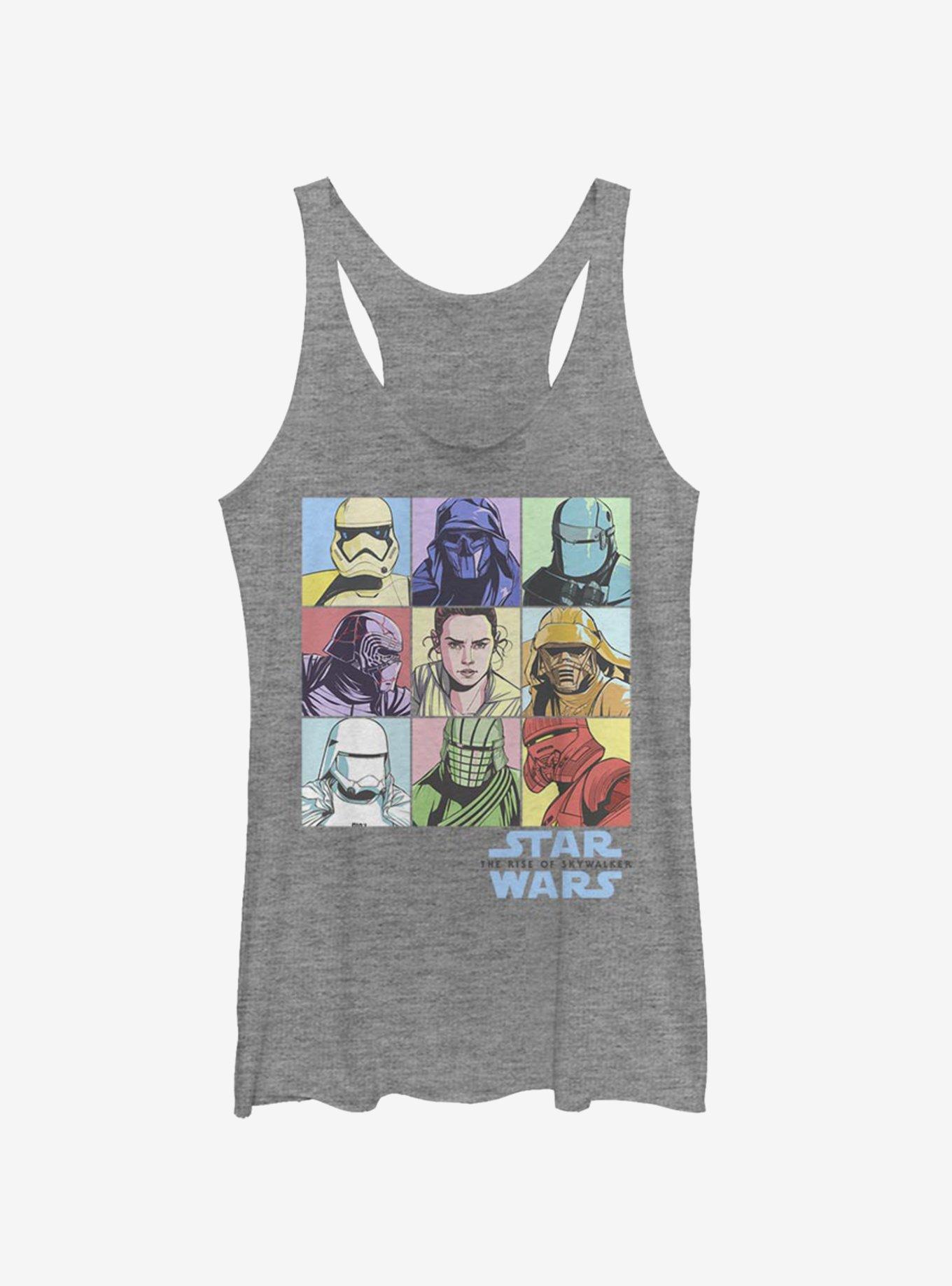 Star Wars Episode IX The Rise Of Skywalker Pastel Rey Boxes Girls Tank, GRAY HTR, hi-res