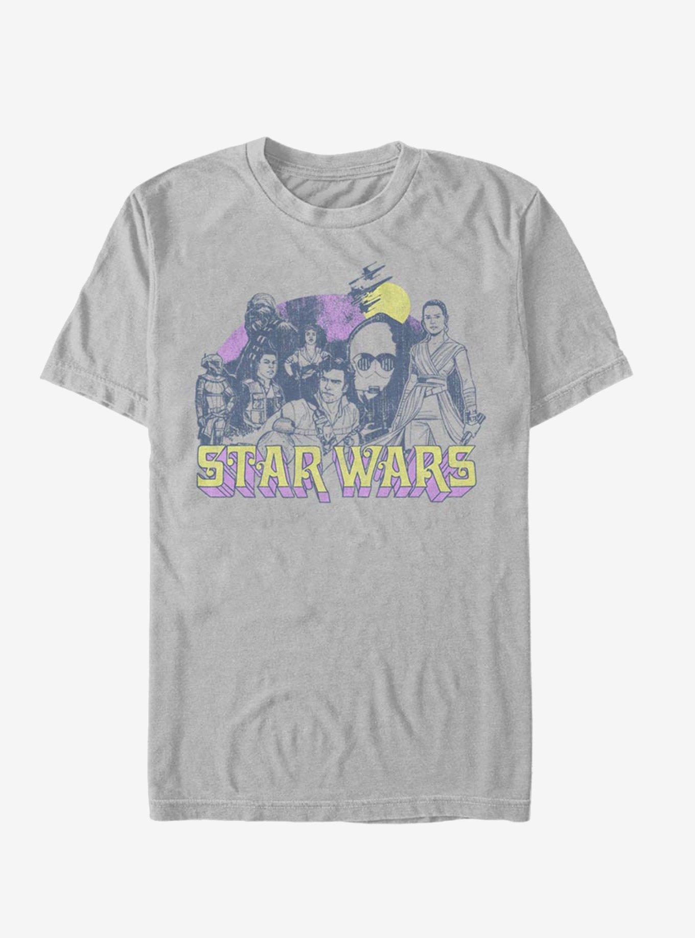 Star Wars Episode IX The Rise Of Skywalker Retro Rebel T-Shirt, , hi-res