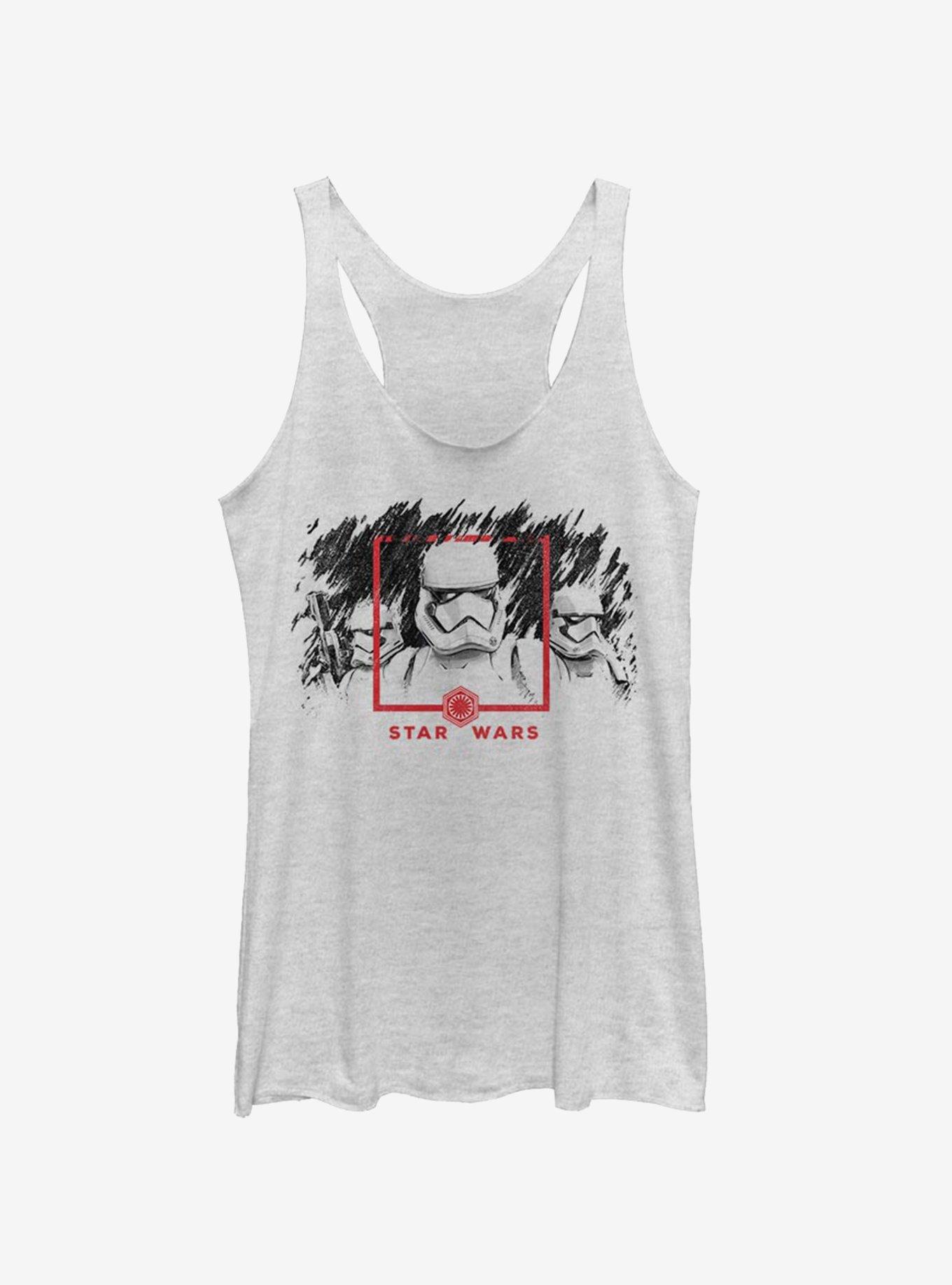 Star Wars Episode IX The Rise Of Skywalker Dawn Patrol Girls Tank, WHITE HTR, hi-res