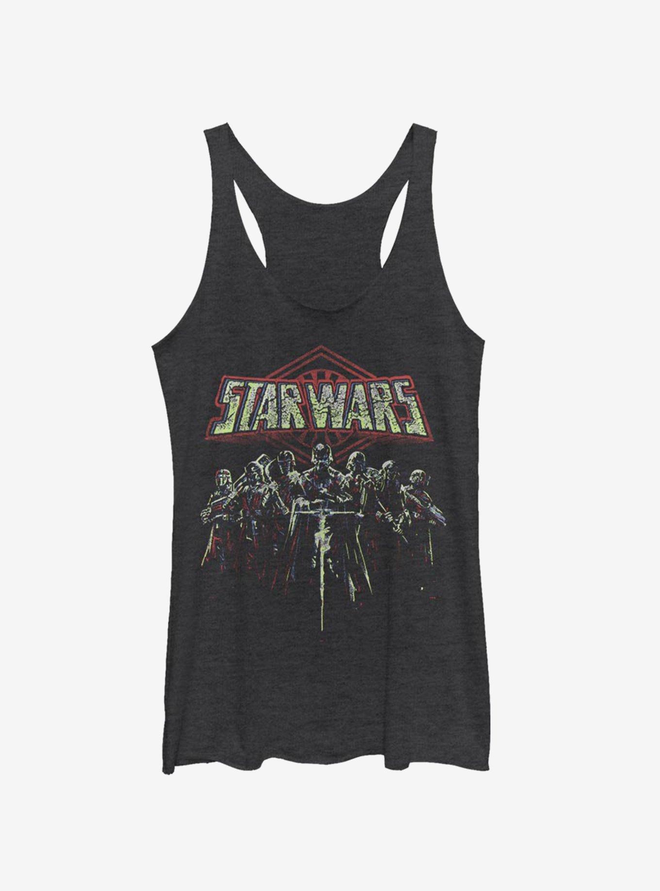 Star Wars Episode IX The Rise Of Skywalker Force Feeding Girls Tank, BLK HTR, hi-res